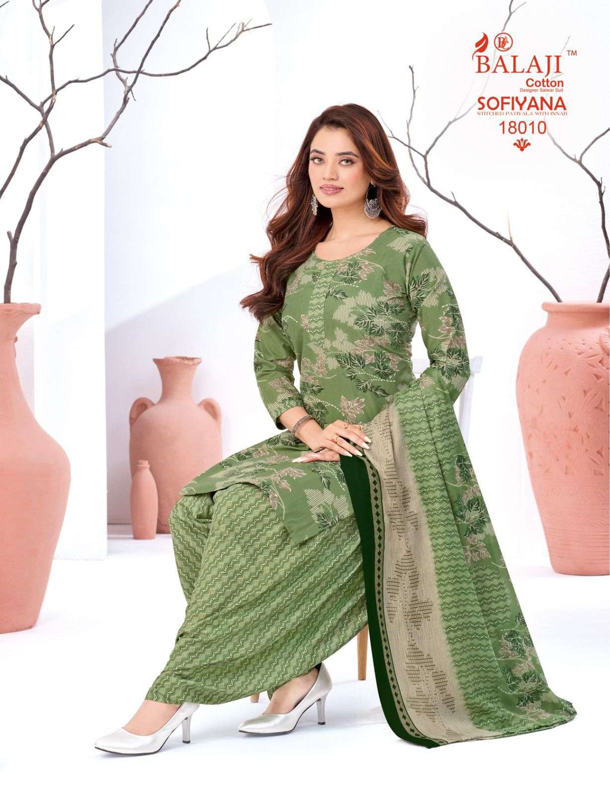  BALAJI COTTON SOFIYANA VOL 18 COTTON READY MADE PATIYALA SUIT