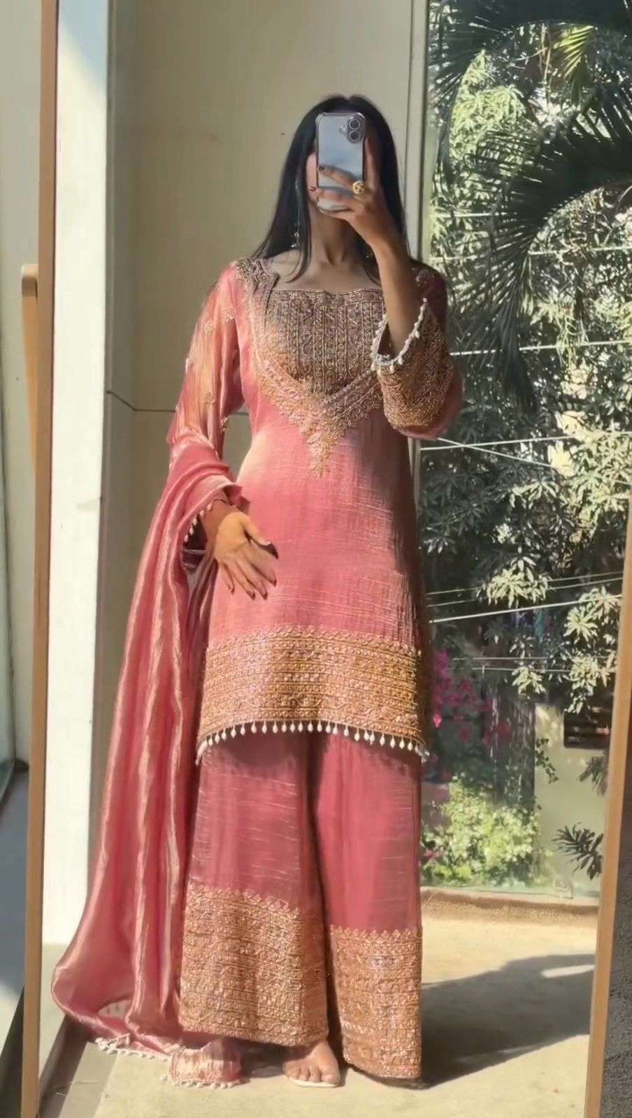 BE 451 SILK DESIGNER PARTY WEAR DESIGNER LOOK LADIES SUIT