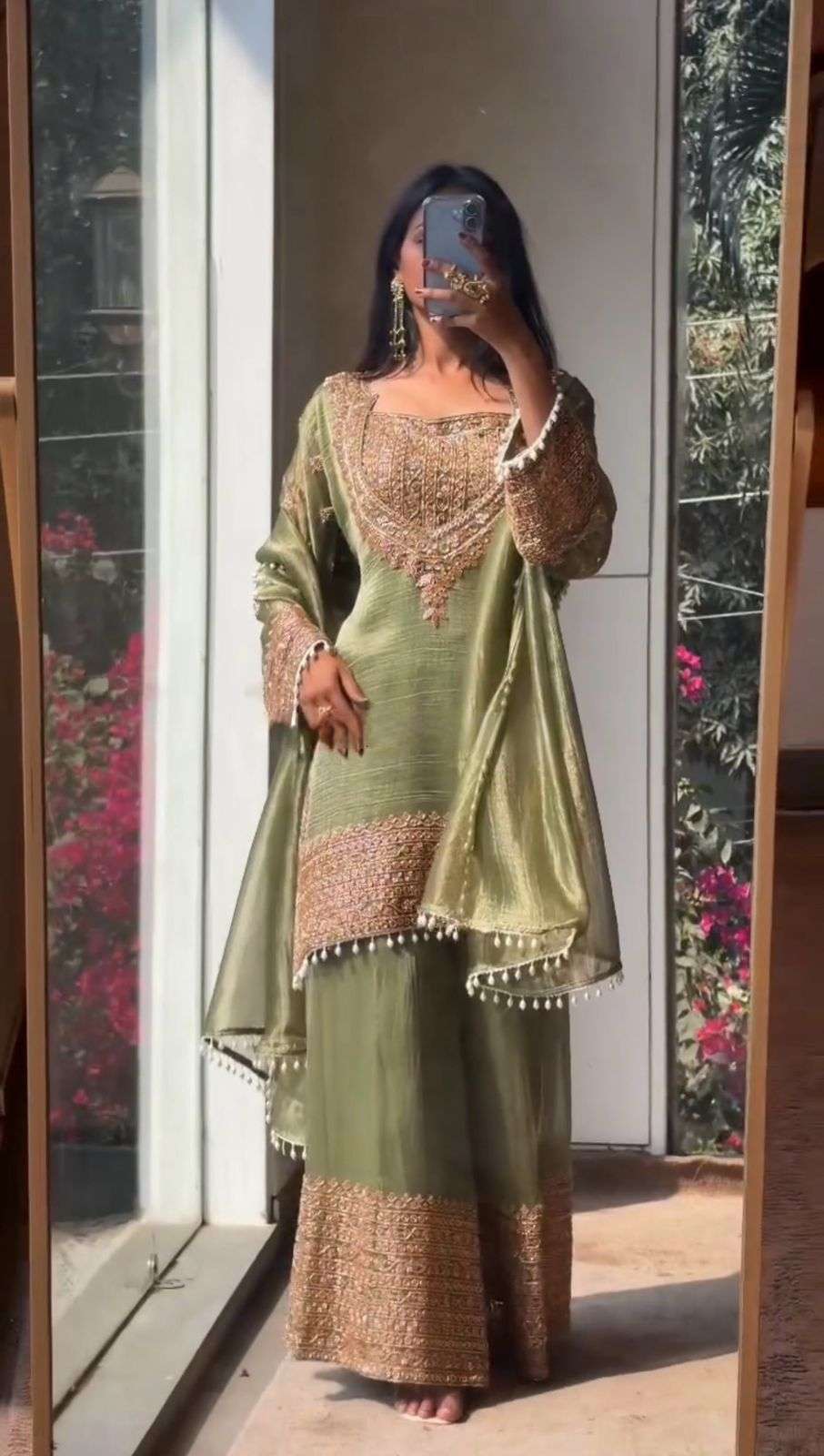 BE 451 SILK DESIGNER PARTY WEAR DESIGNER LOOK LADIES SUIT