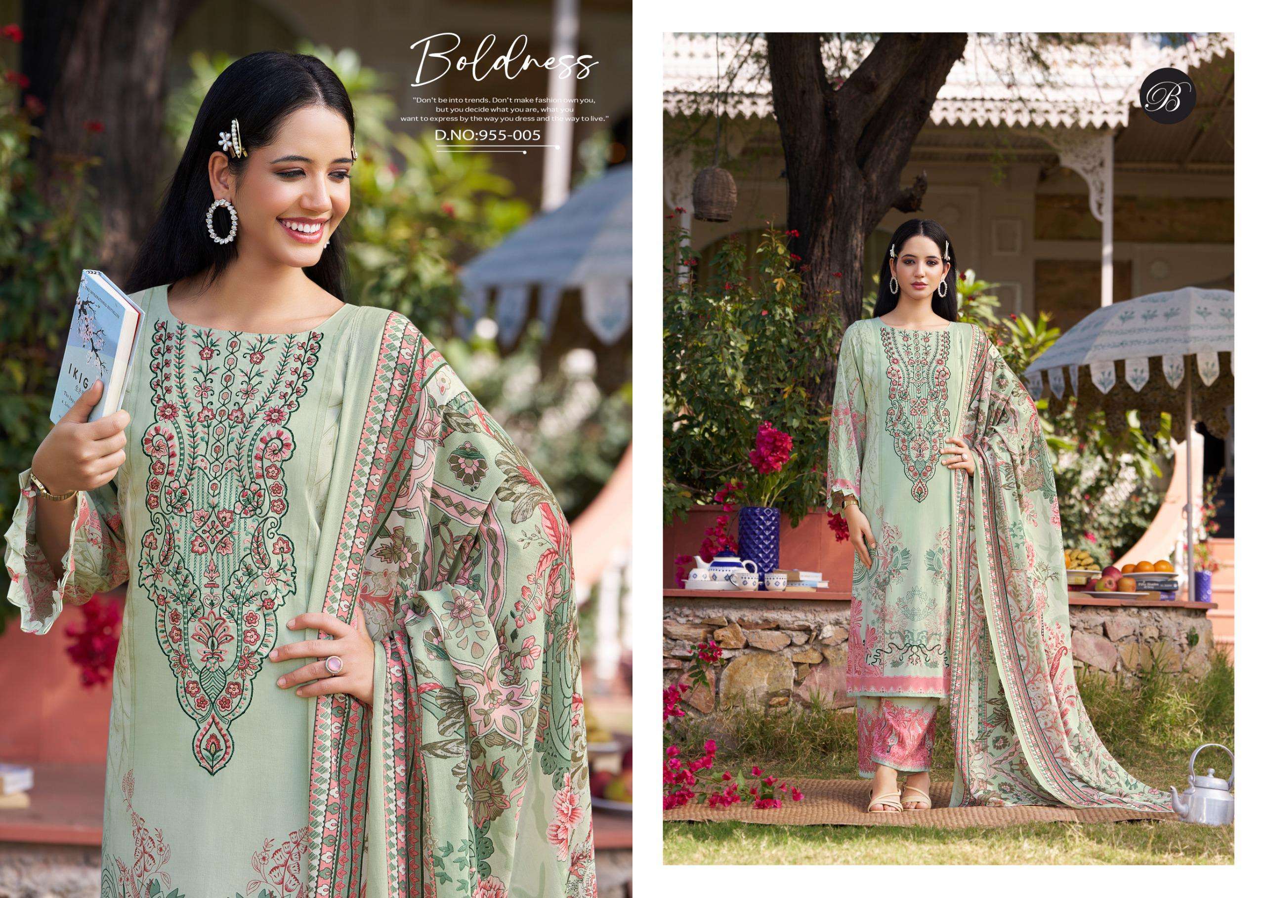 BELLIZA DESIGNER STUDIO DILKHUSH VOL 3 VISCOSE DIGITAL PRINT WITH FANCY WORK SUIT