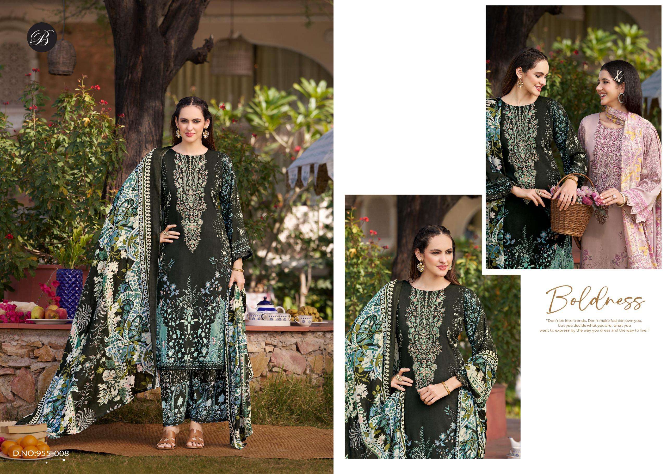 BELLIZA DESIGNER STUDIO DILKHUSH VOL 3 VISCOSE DIGITAL PRINT WITH FANCY WORK SUIT