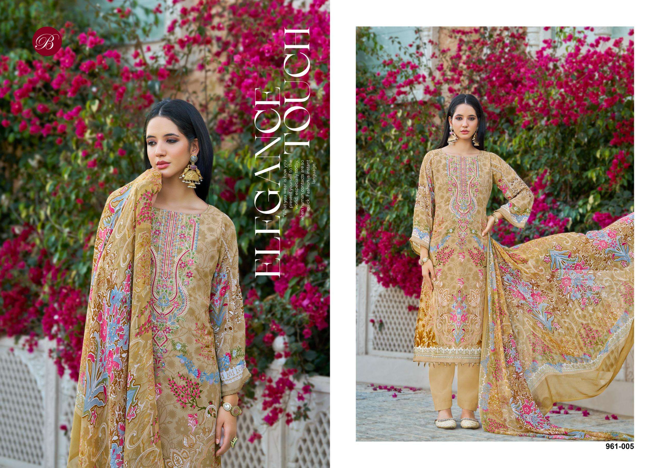BELLIZA DESIGNER STUDIO GAZAL VOL 2 CREPE DIGITAL PRINT WITH WORK SUIT