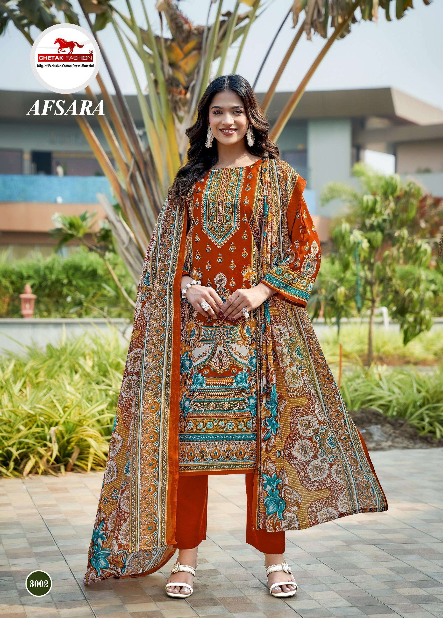 CHETAK FASHION AFSARA KARACHI VOL 3 COTTON DIGITAL KARACHI PRINTS SALWAR SUIT