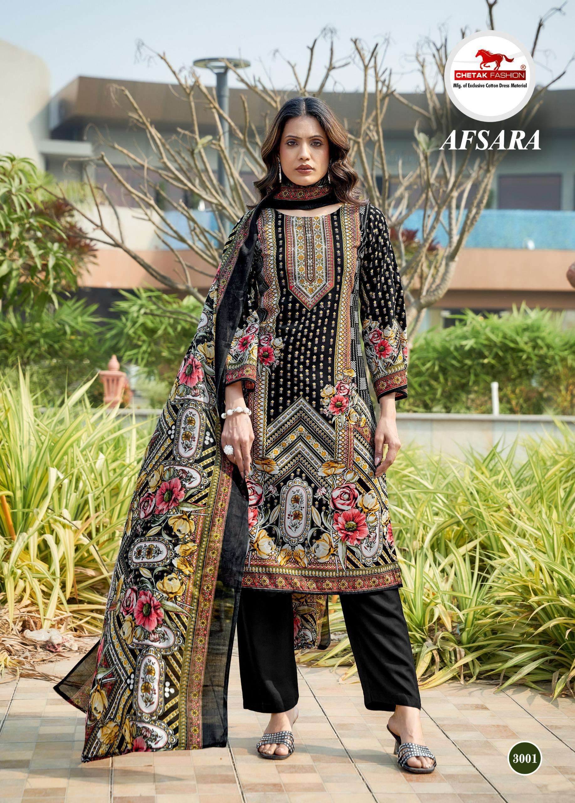 CHETAK FASHION AFSARA KARACHI VOL 3 COTTON DIGITAL KARACHI PRINTS SALWAR SUIT