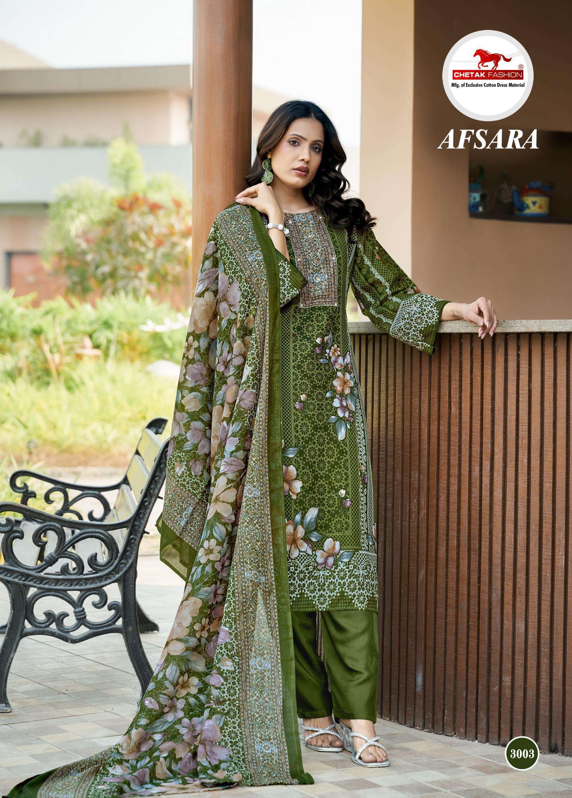 CHETAK FASHION AFSARA KARACHI VOL 3 COTTON DIGITAL KARACHI PRINTS SALWAR SUIT