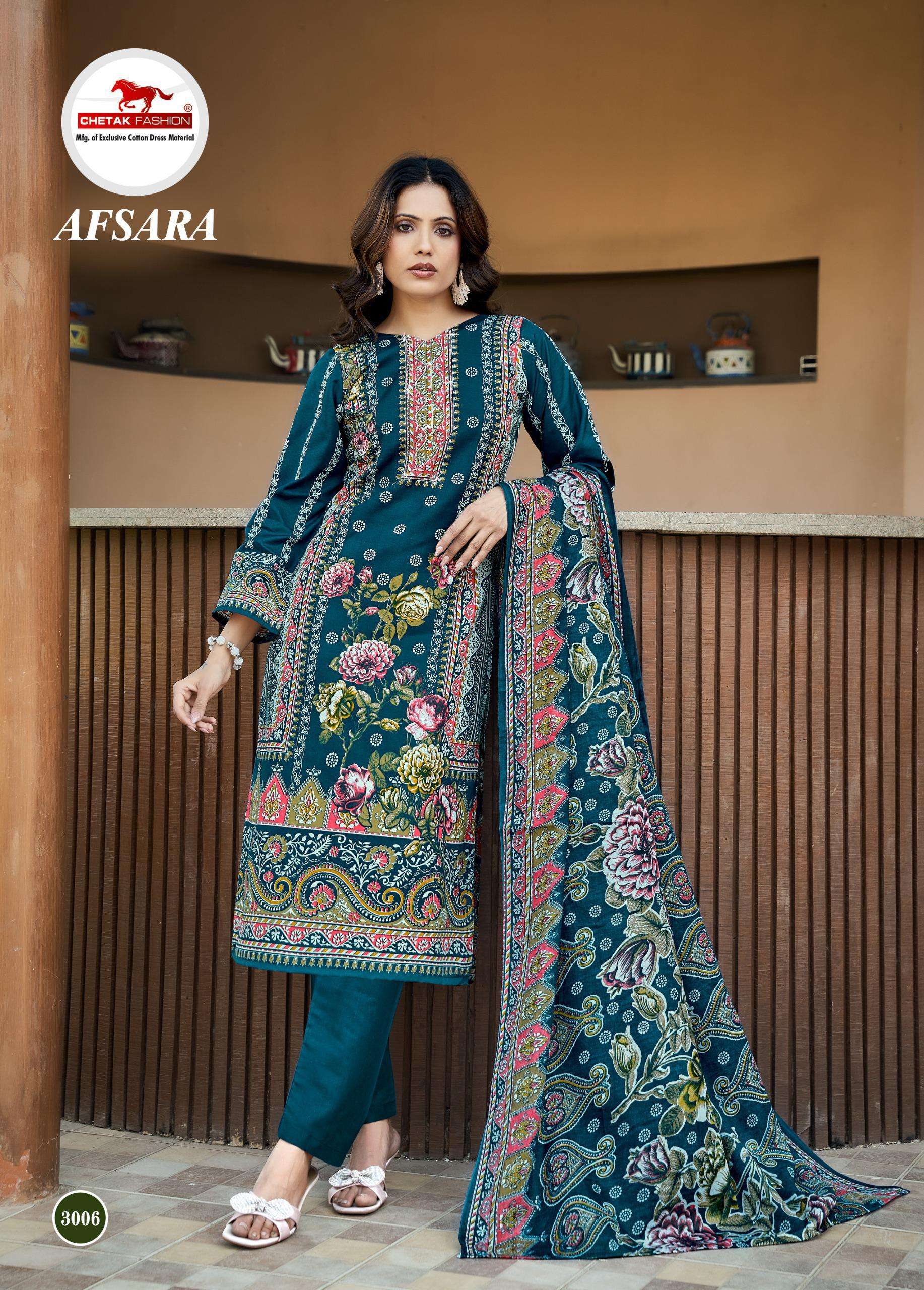 CHETAK FASHION AFSARA KARACHI VOL 3 COTTON DIGITAL KARACHI PRINTS SALWAR SUIT