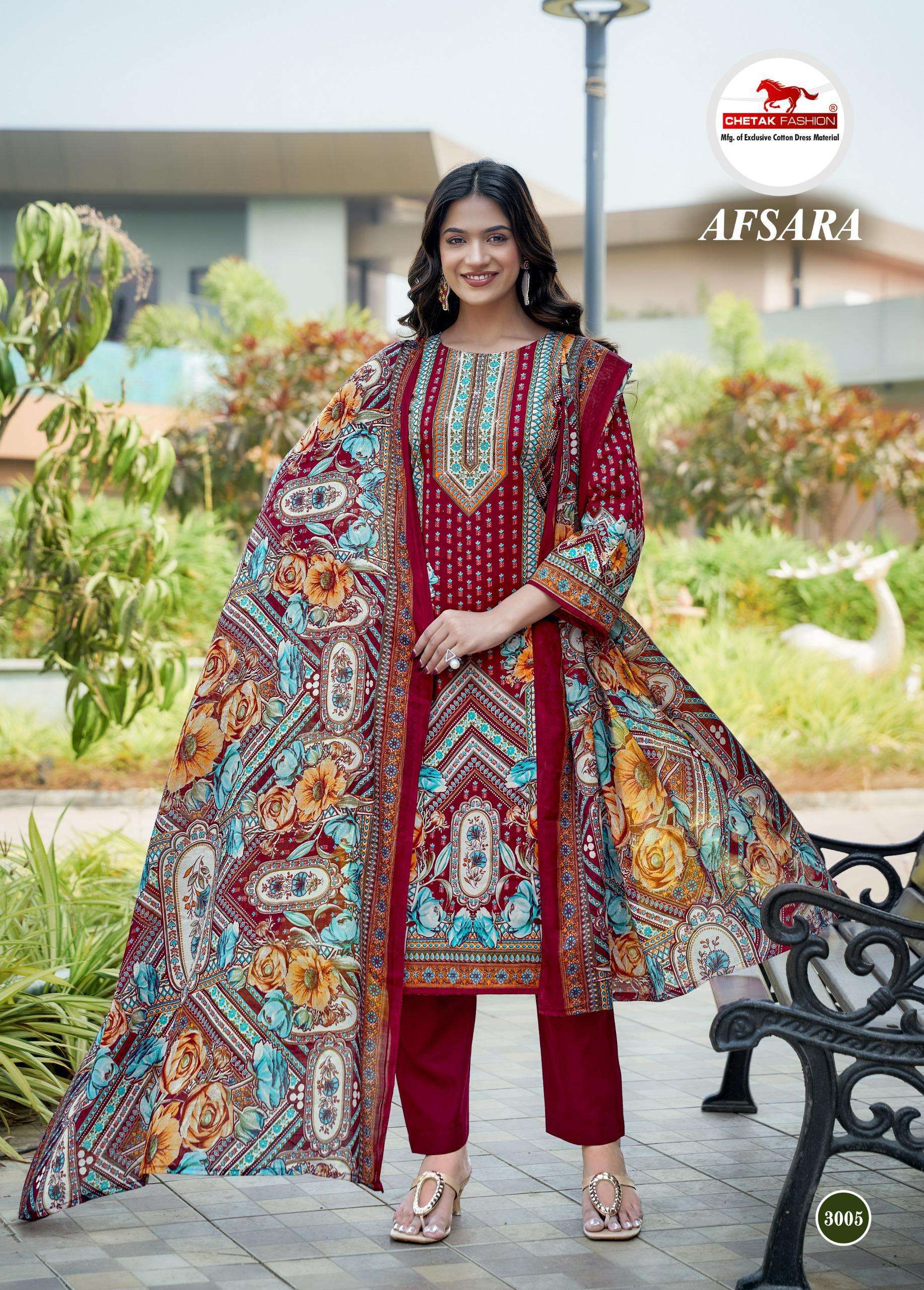 CHETAK FASHION AFSARA KARACHI VOL 3 COTTON DIGITAL KARACHI PRINTS SALWAR SUIT