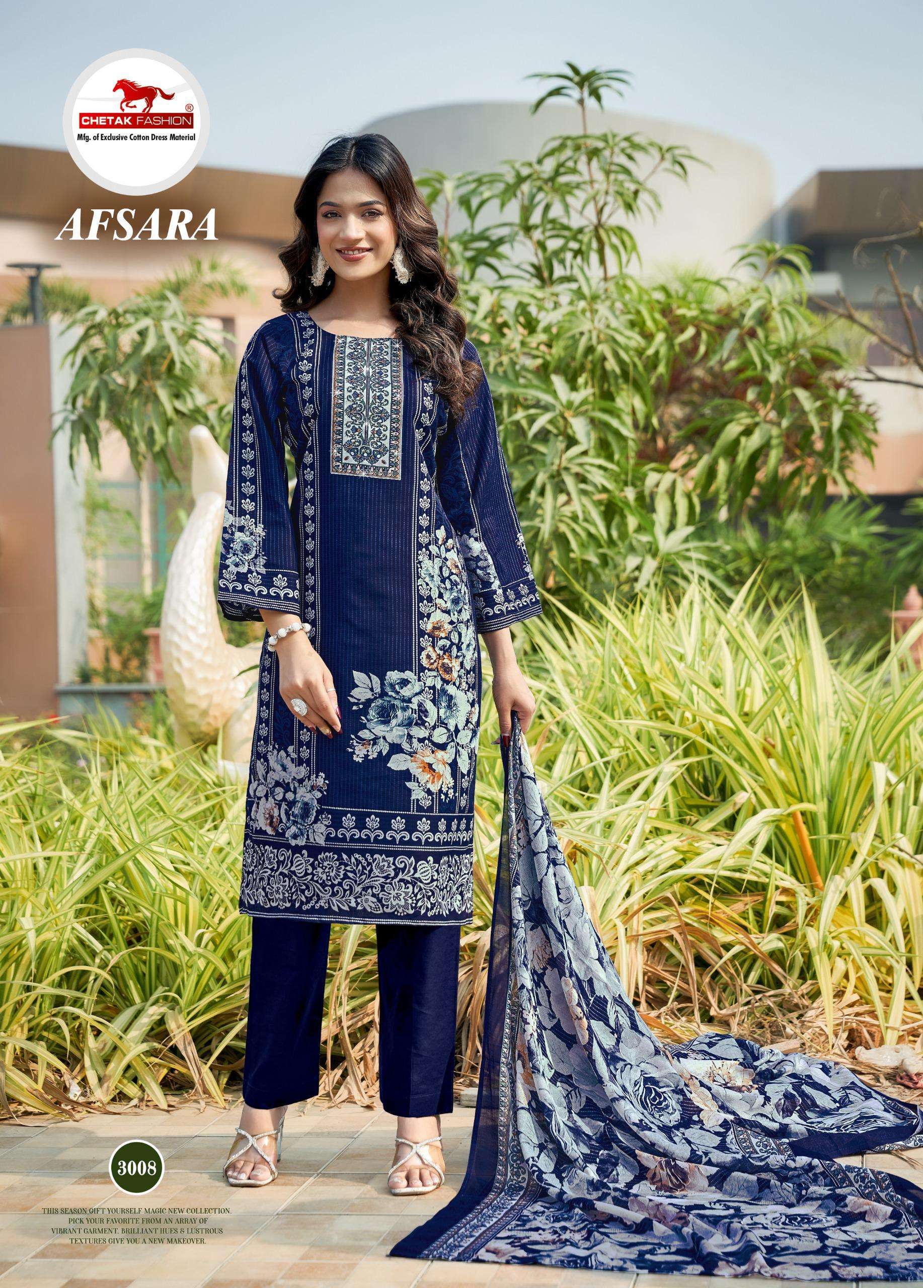 CHETAK FASHION AFSARA KARACHI VOL 3 COTTON DIGITAL KARACHI PRINTS SALWAR SUIT