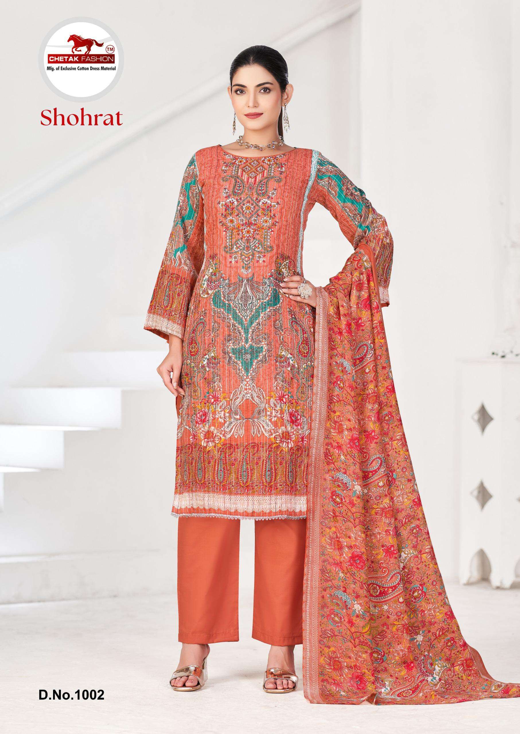 CHETAK FASHION SHOHRAT VOL 1 COTTON DIGITAL PRINT SALWAR SUIT