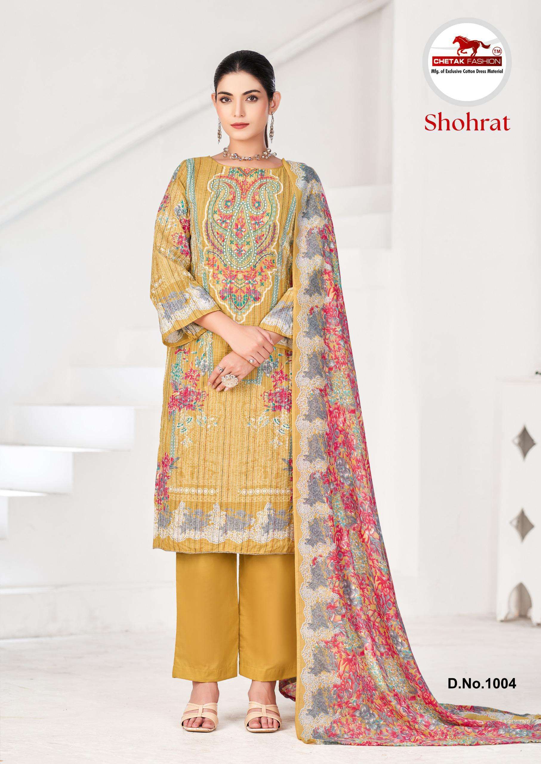 CHETAK FASHION SHOHRAT VOL 1 COTTON DIGITAL PRINT SALWAR SUIT