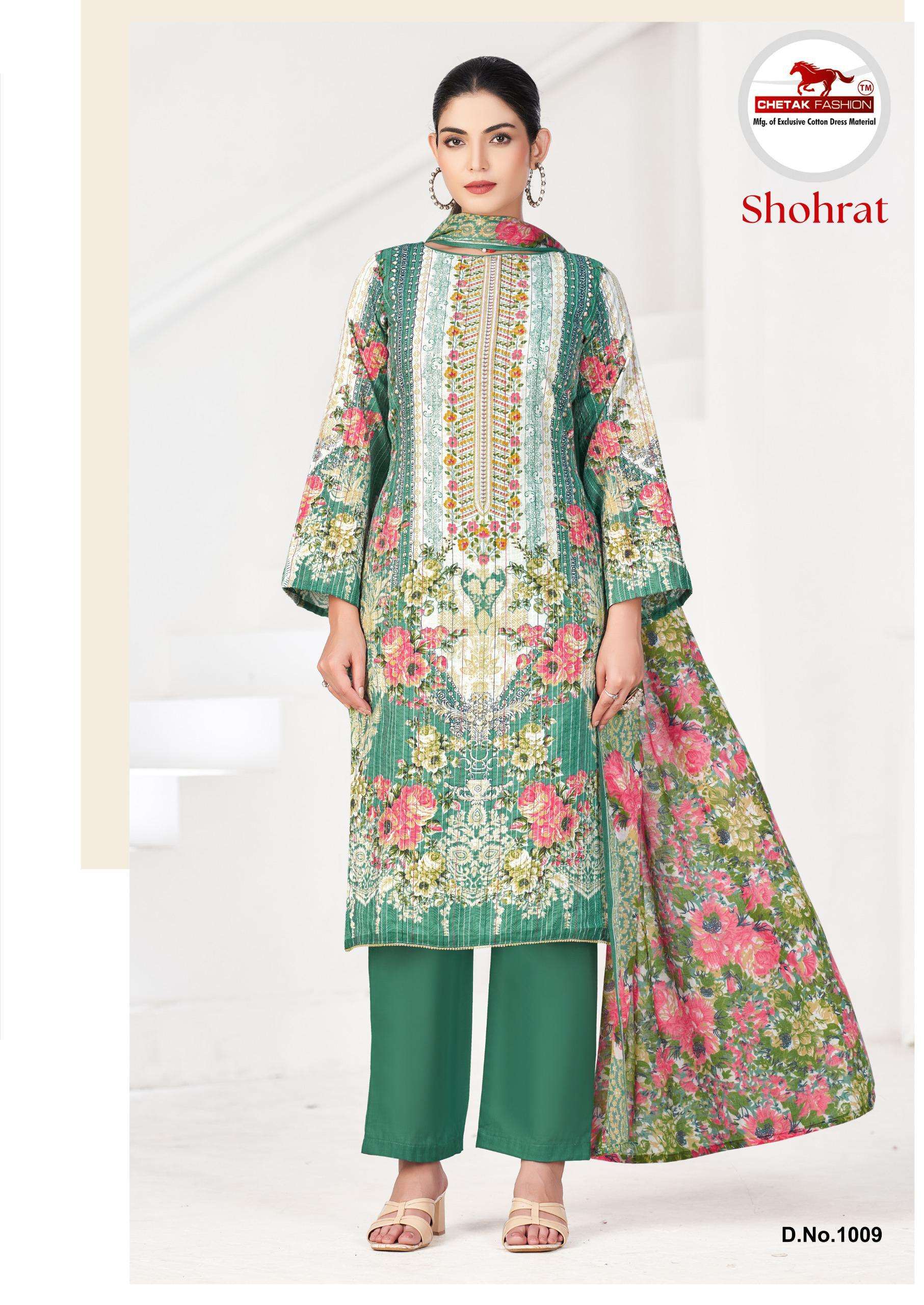 CHETAK FASHION SHOHRAT VOL 1 COTTON DIGITAL PRINT SALWAR SUIT