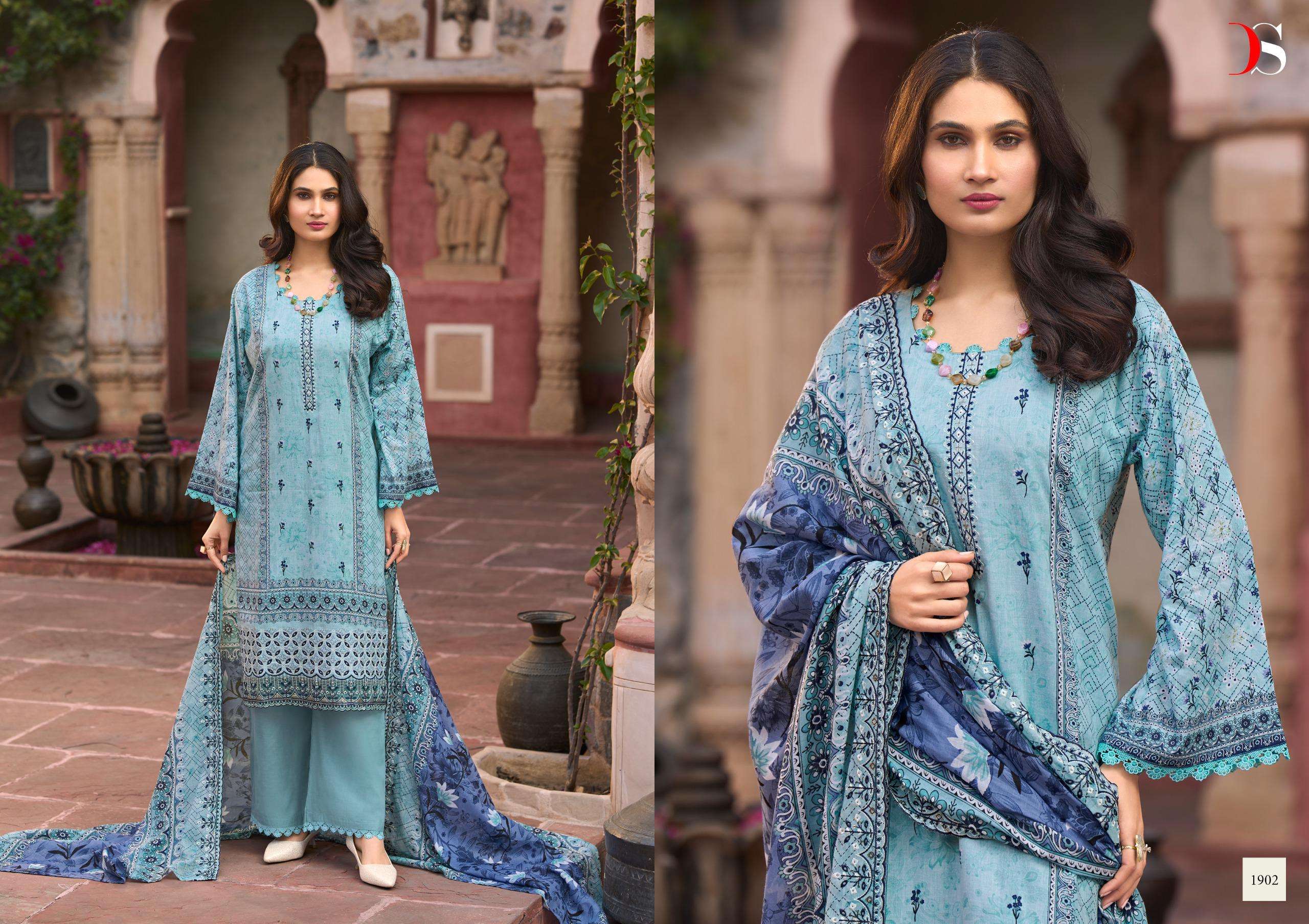 DEEPSY SUITS BIN SAEED LAWN COLLECTION VOL 19 COTTON EMBROIDERY WORKS SUIT