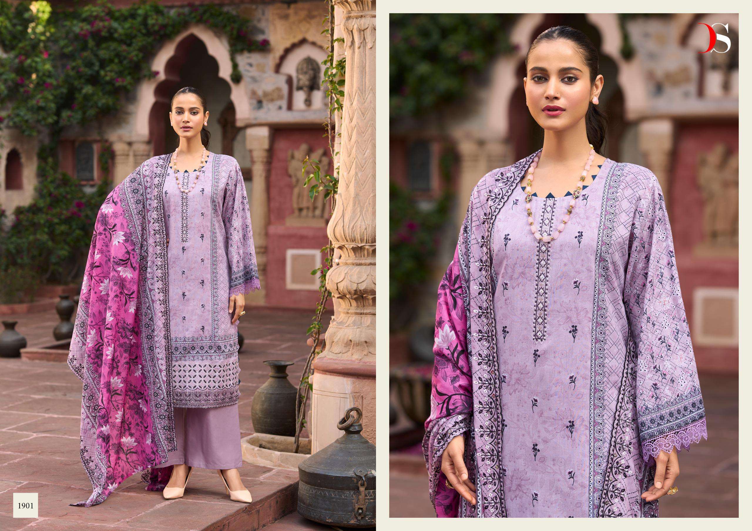 DEEPSY SUITS BIN SAEED LAWN COLLECTION VOL 19 COTTON EMBROIDERY WORKS SUIT