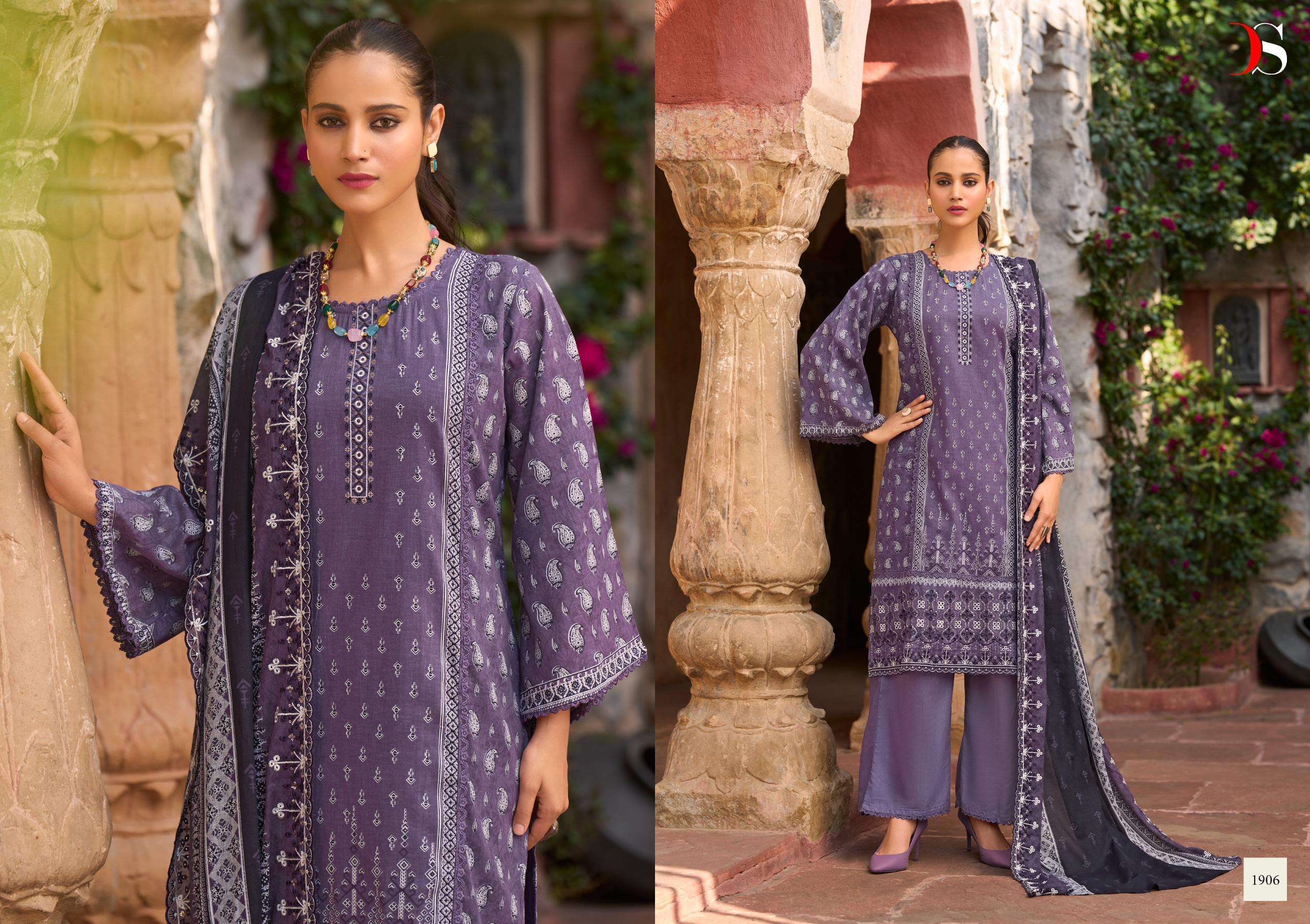 DEEPSY SUITS BIN SAEED LAWN COLLECTION VOL 19 COTTON EMBROIDERY WORKS SUIT