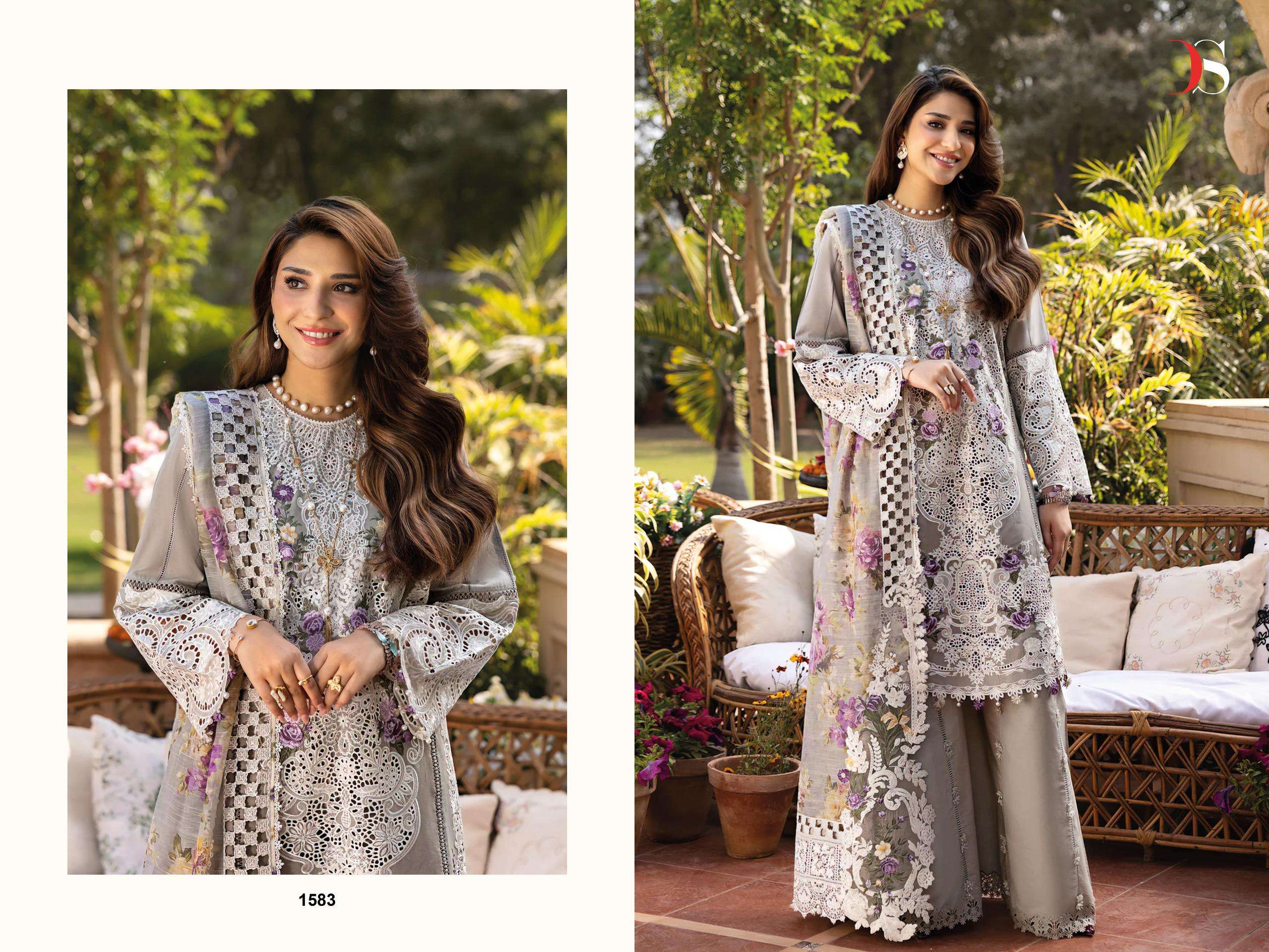 DEEPSY SUITS ELAF BLOCK BUSTER COTTON EMBROIDERY DESIGNER SUIT