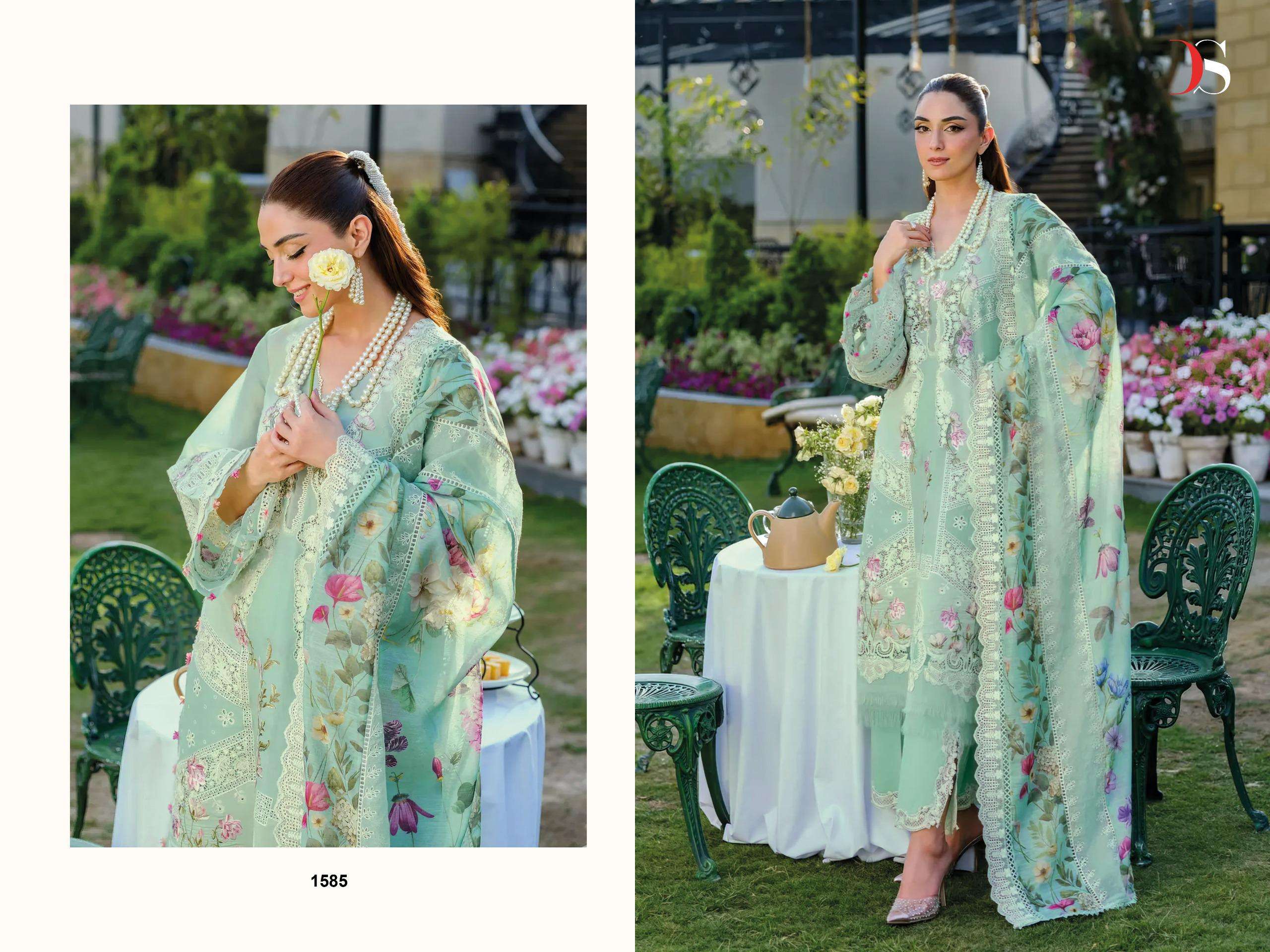 DEEPSY SUITS ELAF BLOCK BUSTER COTTON EMBROIDERY DESIGNER SUIT