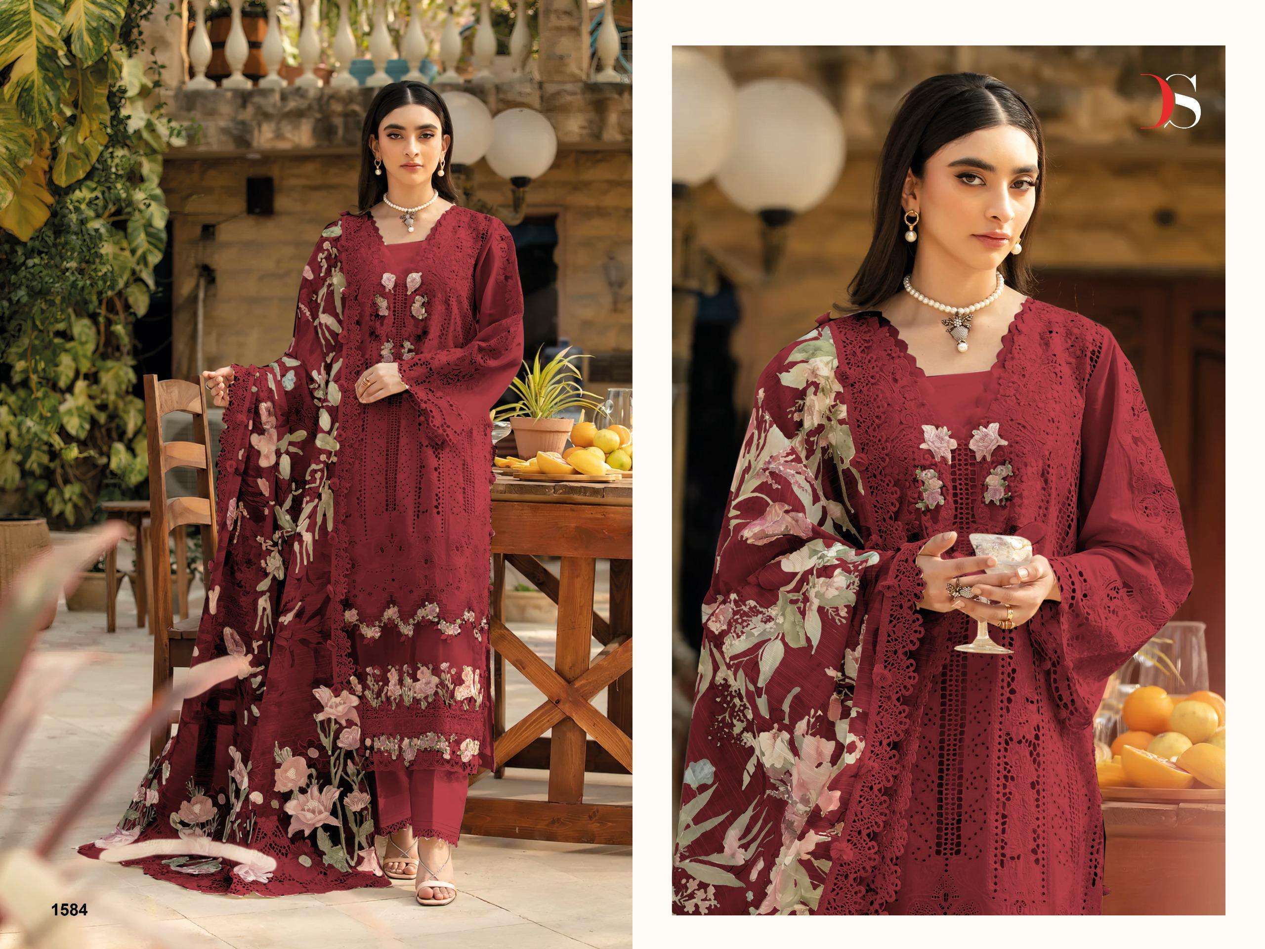 DEEPSY SUITS ELAF BLOCK BUSTER COTTON EMBROIDERY DESIGNER SUIT