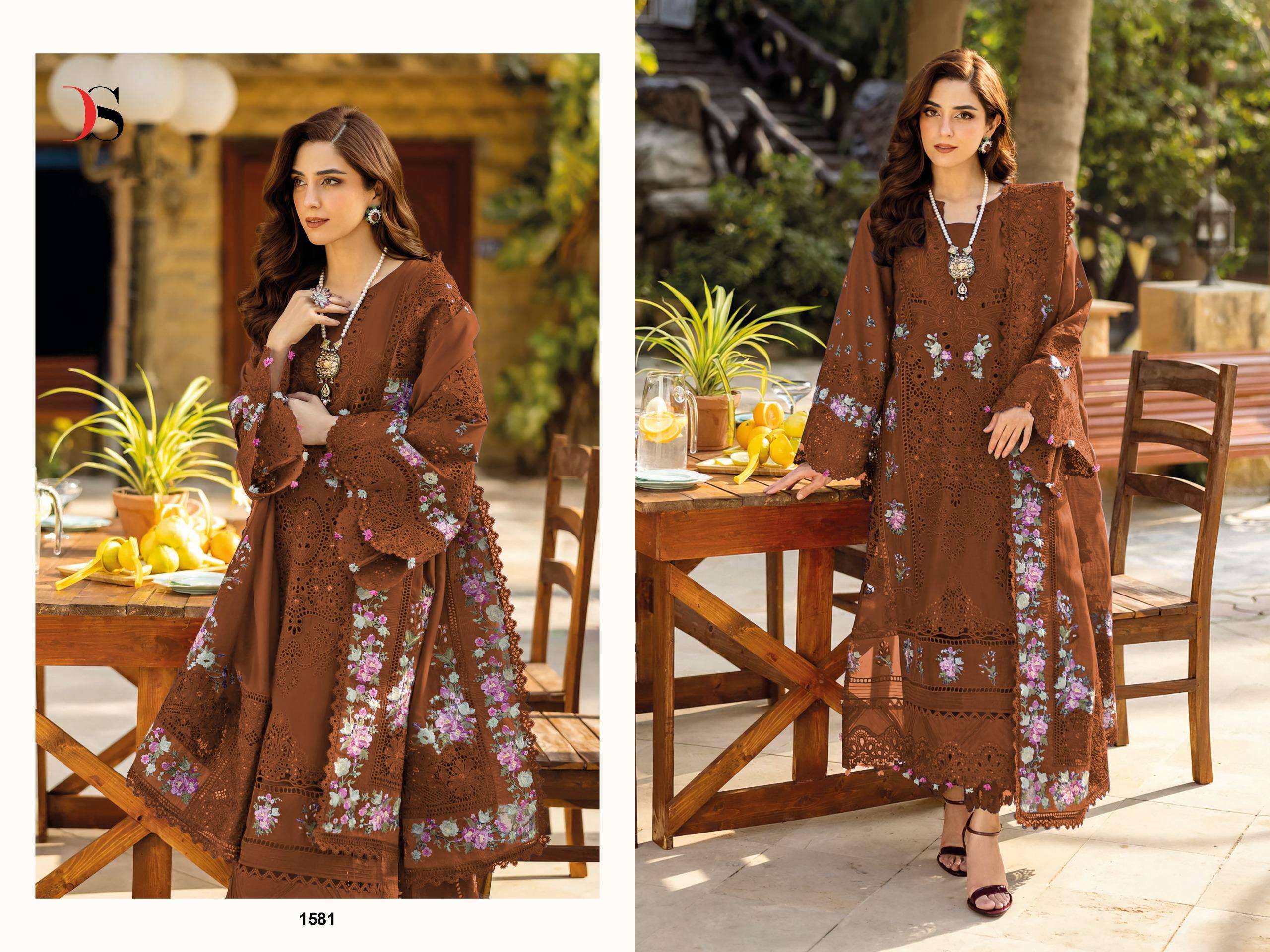 DEEPSY SUITS ELAF BLOCK BUSTER COTTON EMBROIDERY DESIGNER SUIT