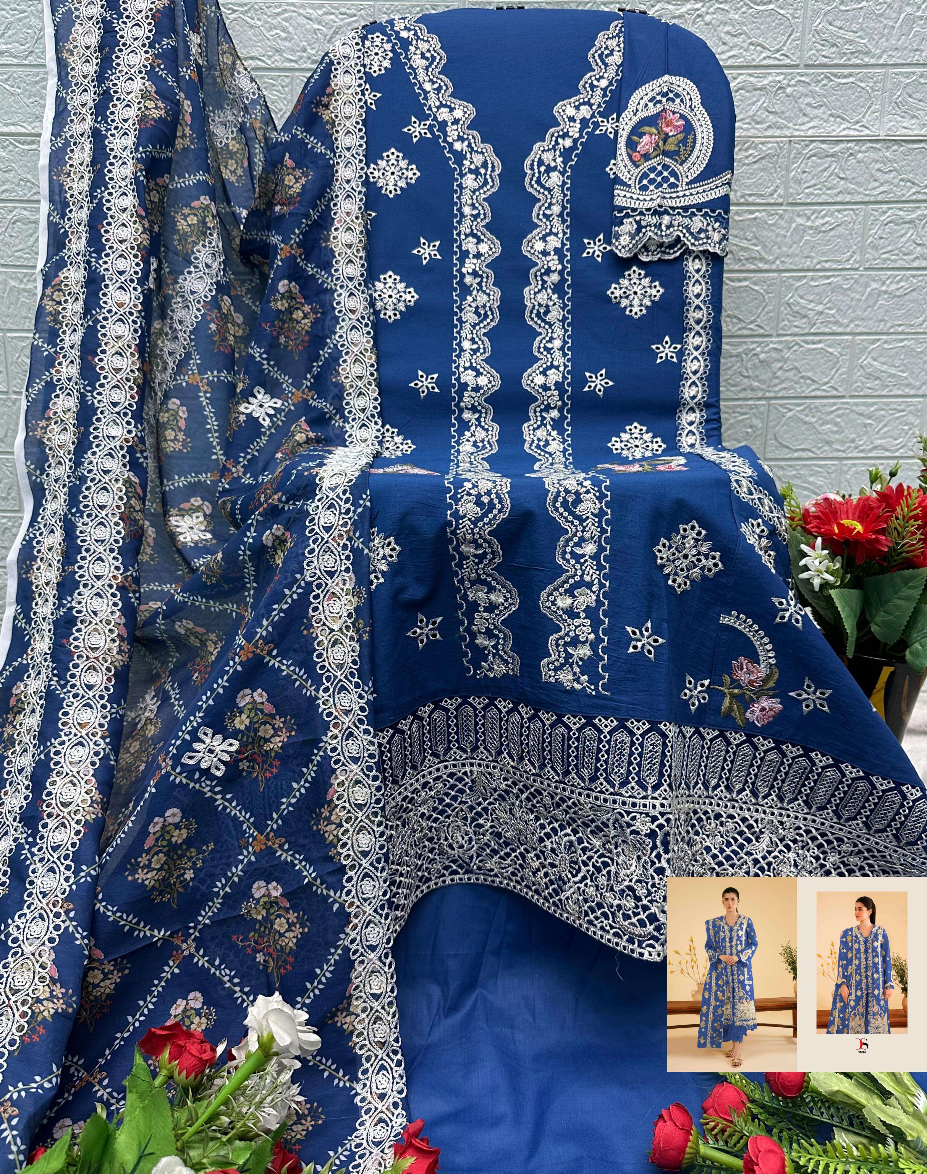 DEEPSY SUITS ELAF LUXURY LAWN COLLECTION VOL 7 COTTON EMBROIDERY DESIGNER WORK SUIT