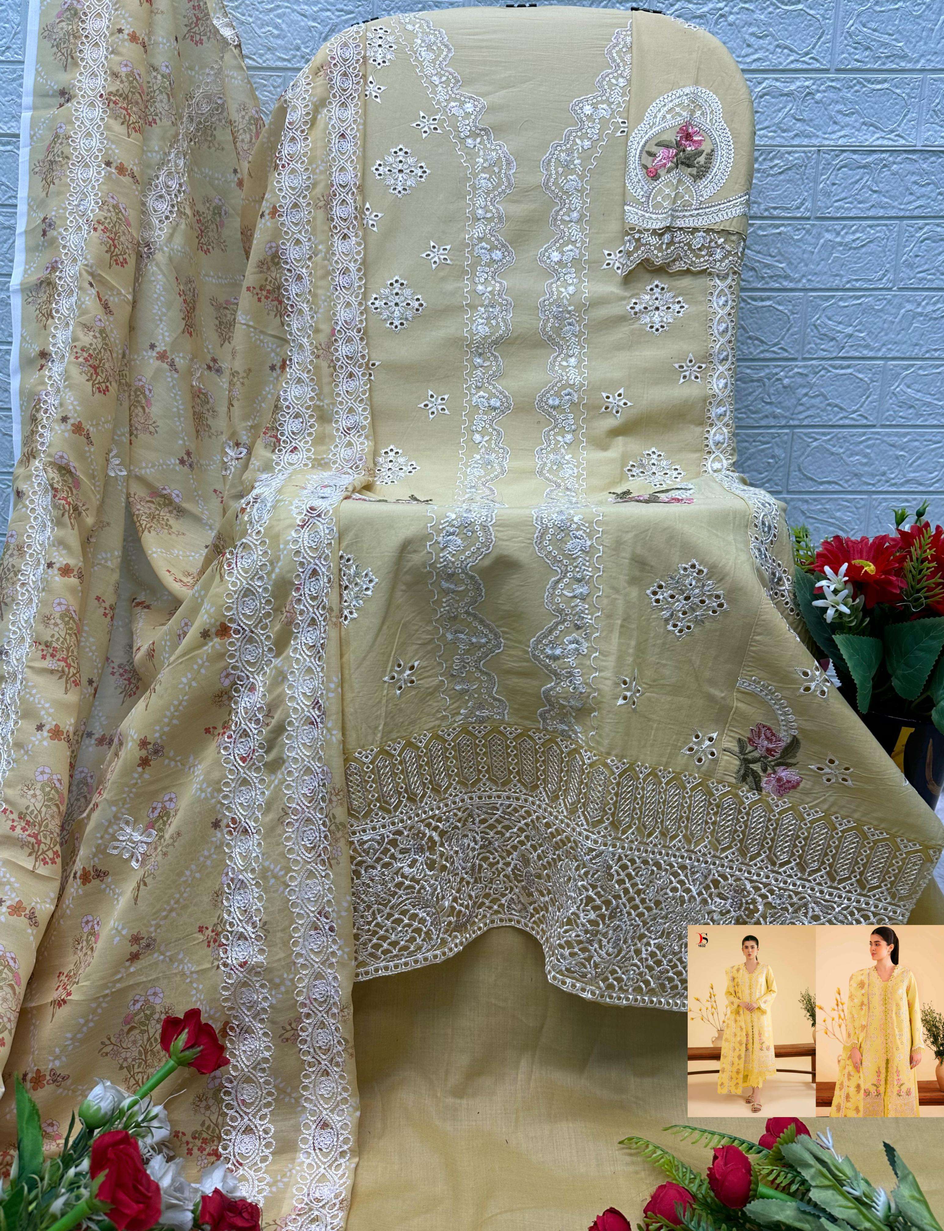 DEEPSY SUITS ELAF LUXURY LAWN COLLECTION VOL 7 COTTON EMBROIDERY DESIGNER WORK SUIT