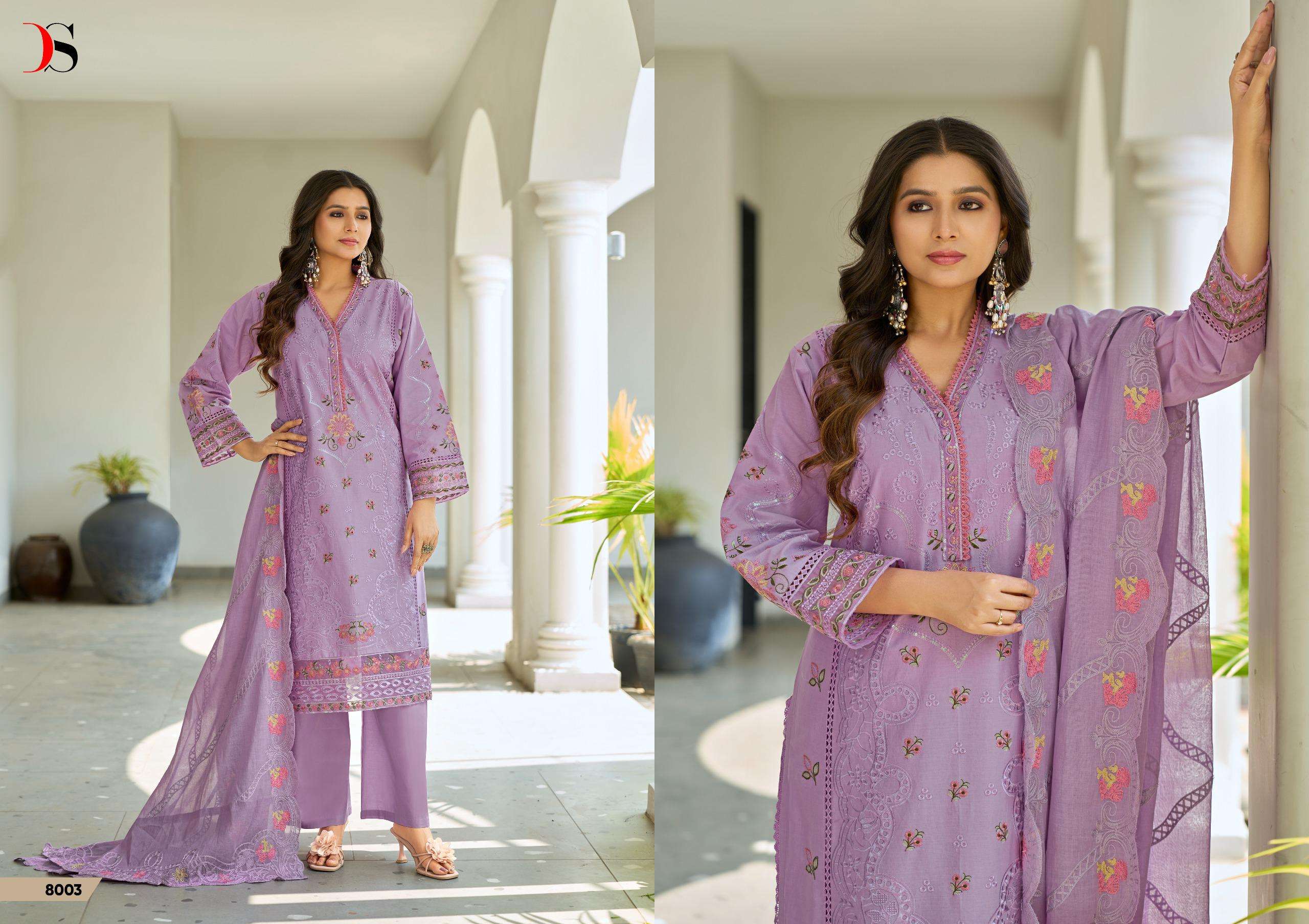 DEEPSY SUITS ELAF LUXURY LAWN COLLECTION VOL 8 COTTON EMBROIDERY DESIGNER WORK SUIT