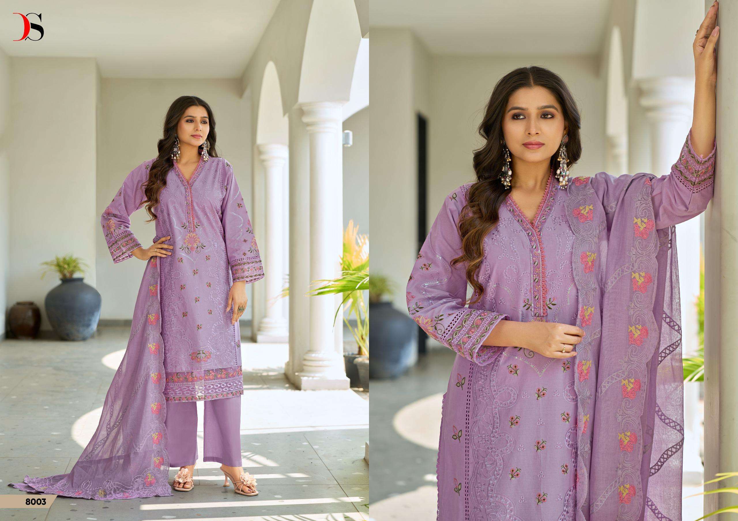 DEEPSY SUITS ELAF LUXURY LAWN COLLECTION VOL 8 COTTON EMBROIDERY DESIGNER WORK SUIT