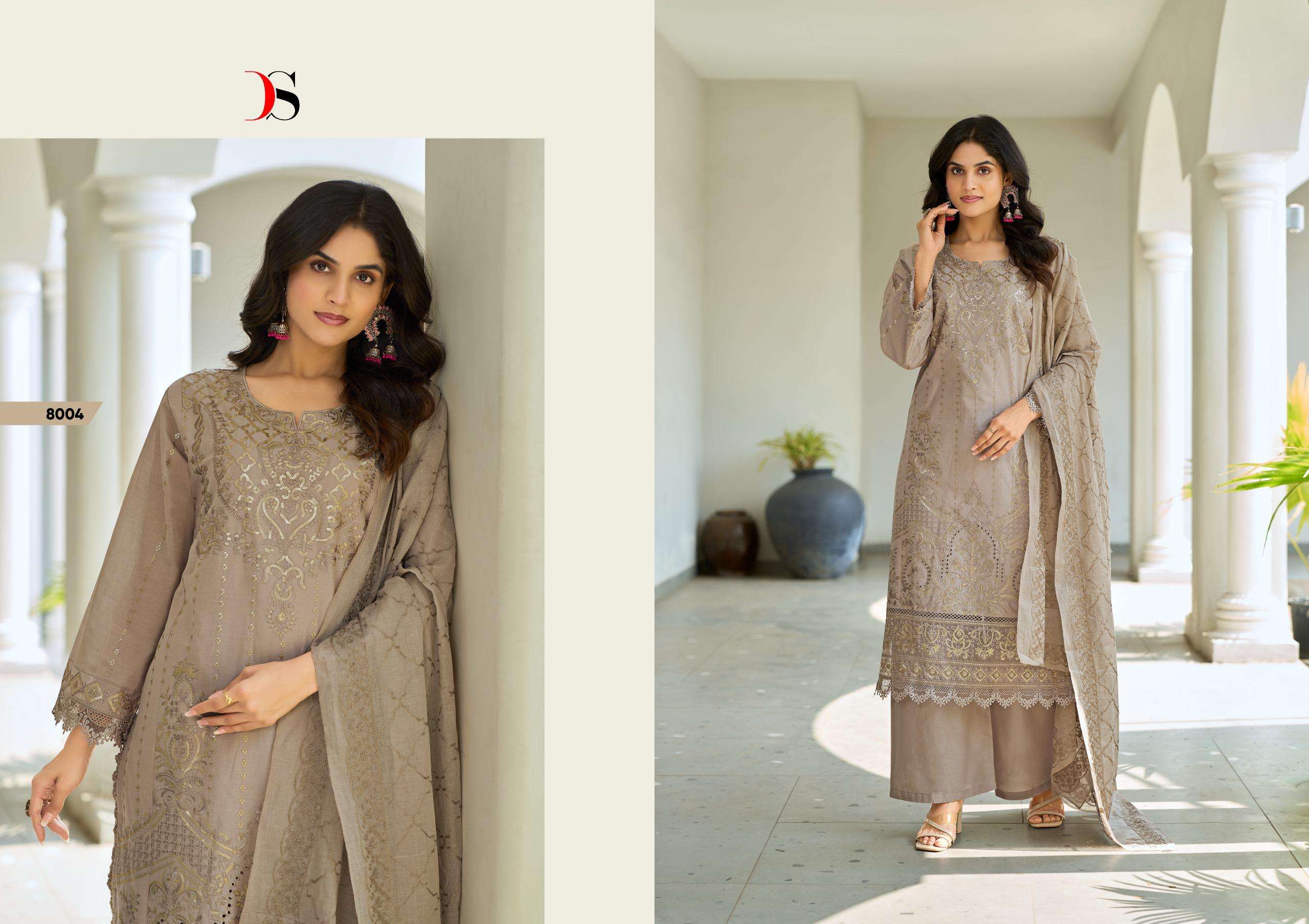 DEEPSY SUITS ELAF LUXURY LAWN COLLECTION VOL 8 COTTON EMBROIDERY DESIGNER WORK SUIT