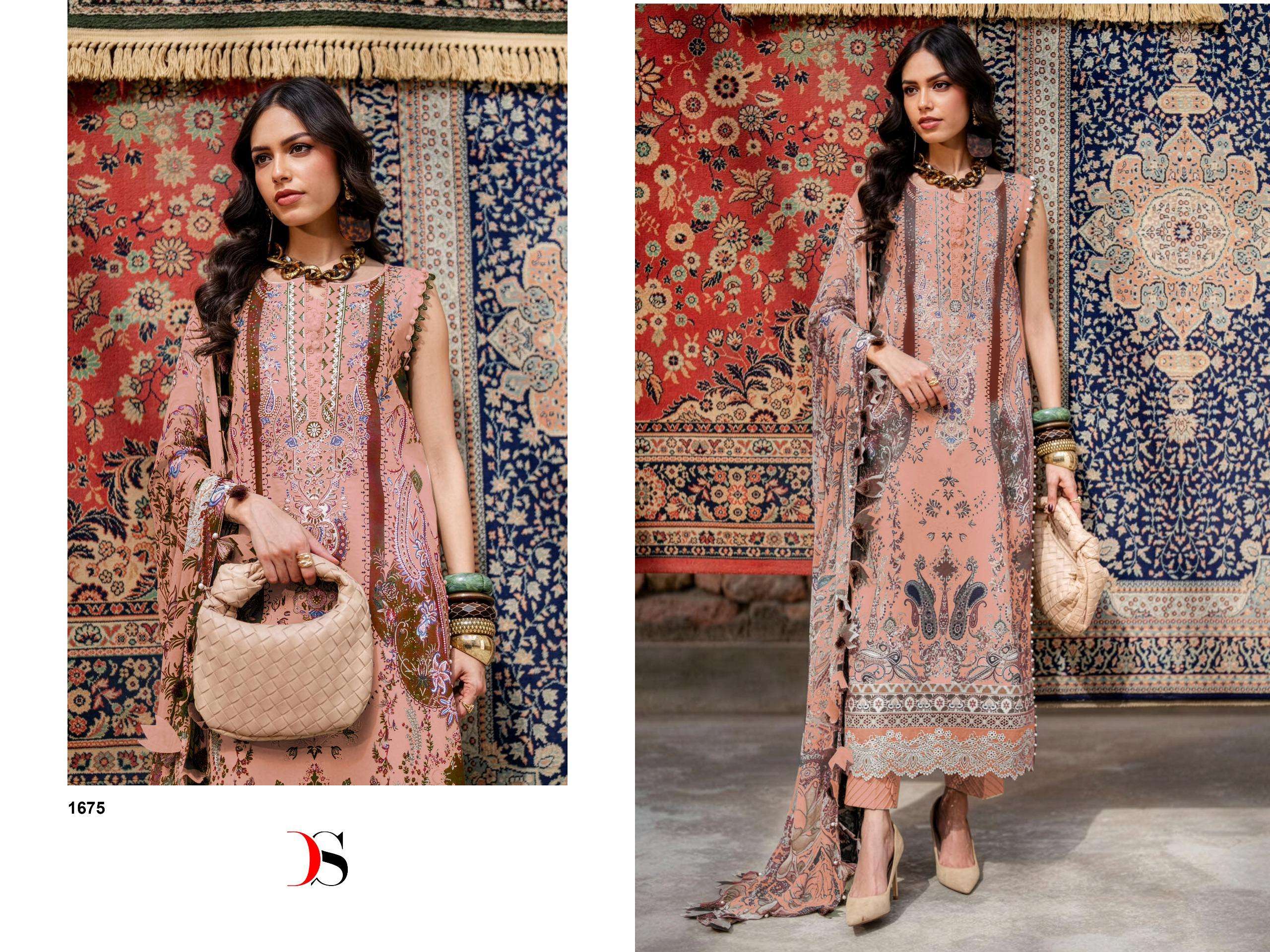 DEEPSY SUITS JADE BLISS LAWN 25 VOL 4 COTTON PATCH EMBROIDERY WORK SALWAR KAMEEZ 
