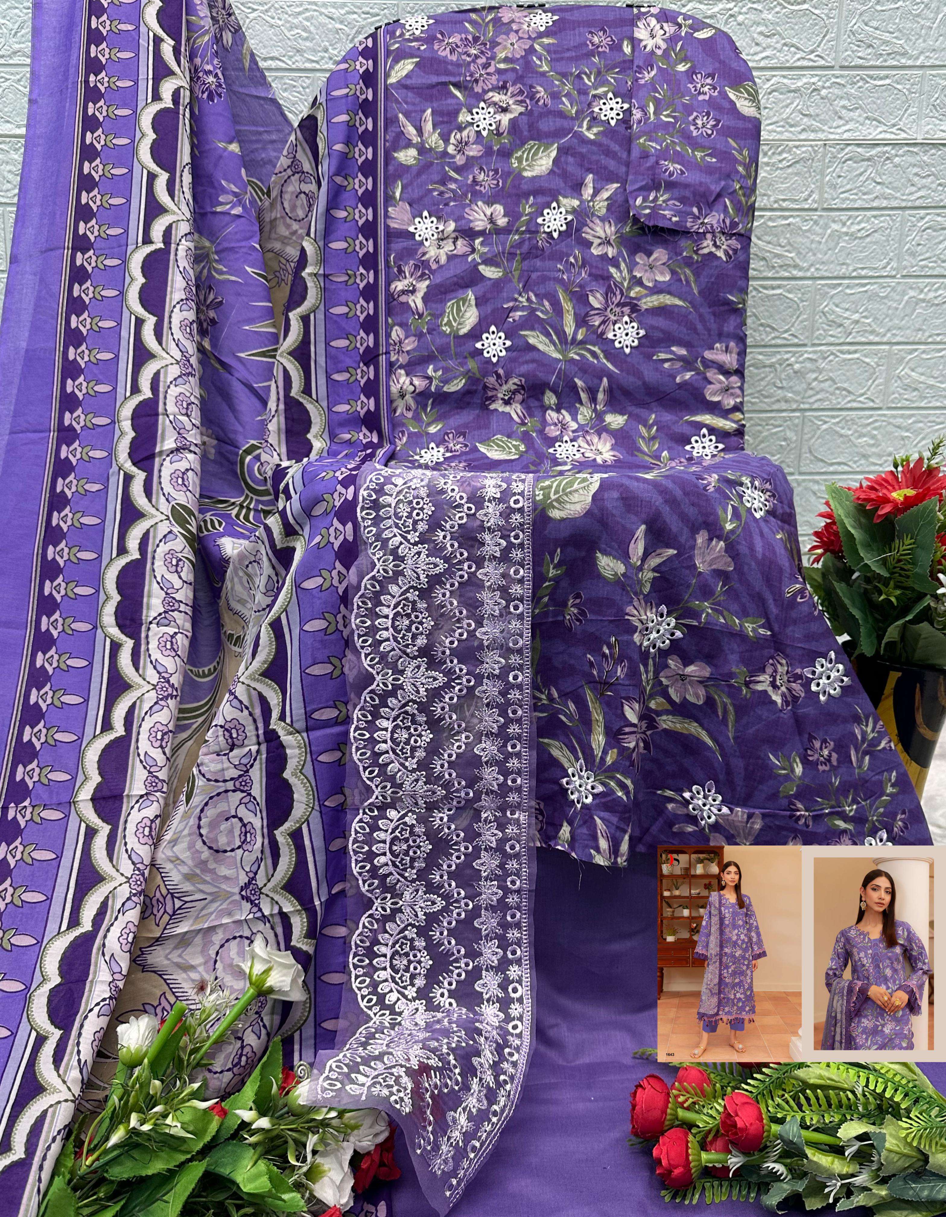 DEEPSY SUITS JADE FLORA VOL 3 COTTON FANCY PATCH EMBROIDERY WORK SUITS AT SALWAR KAMEEZ 