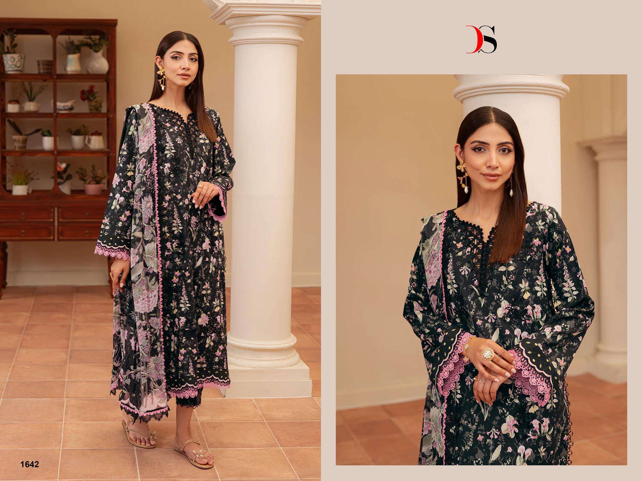 DEEPSY SUITS JADE FLORA VOL 3 COTTON FANCY PATCH EMBROIDERY WORK SUITS AT SALWAR KAMEEZ 