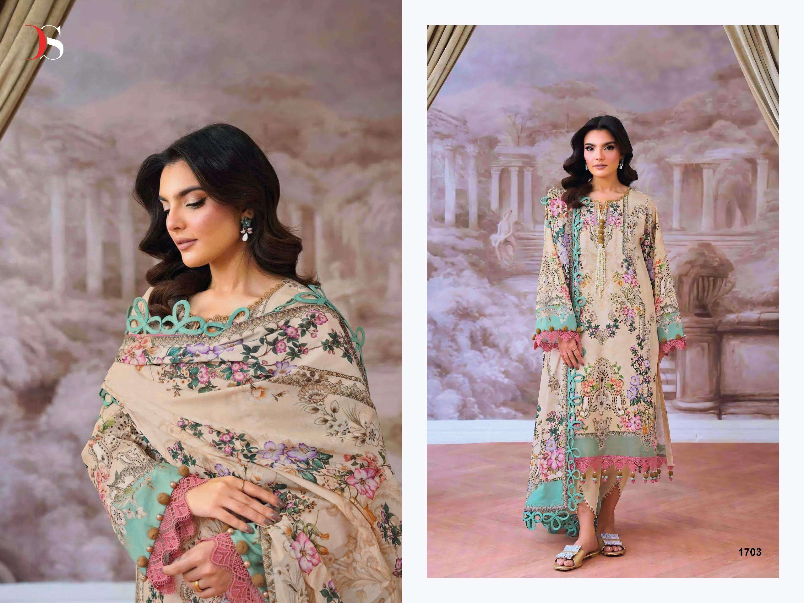 DEEPSY SUITS JADE JAL INSERT VOL 3 COTTON PATCH EMBROIDERY WORK SALWAR KAMEEZ