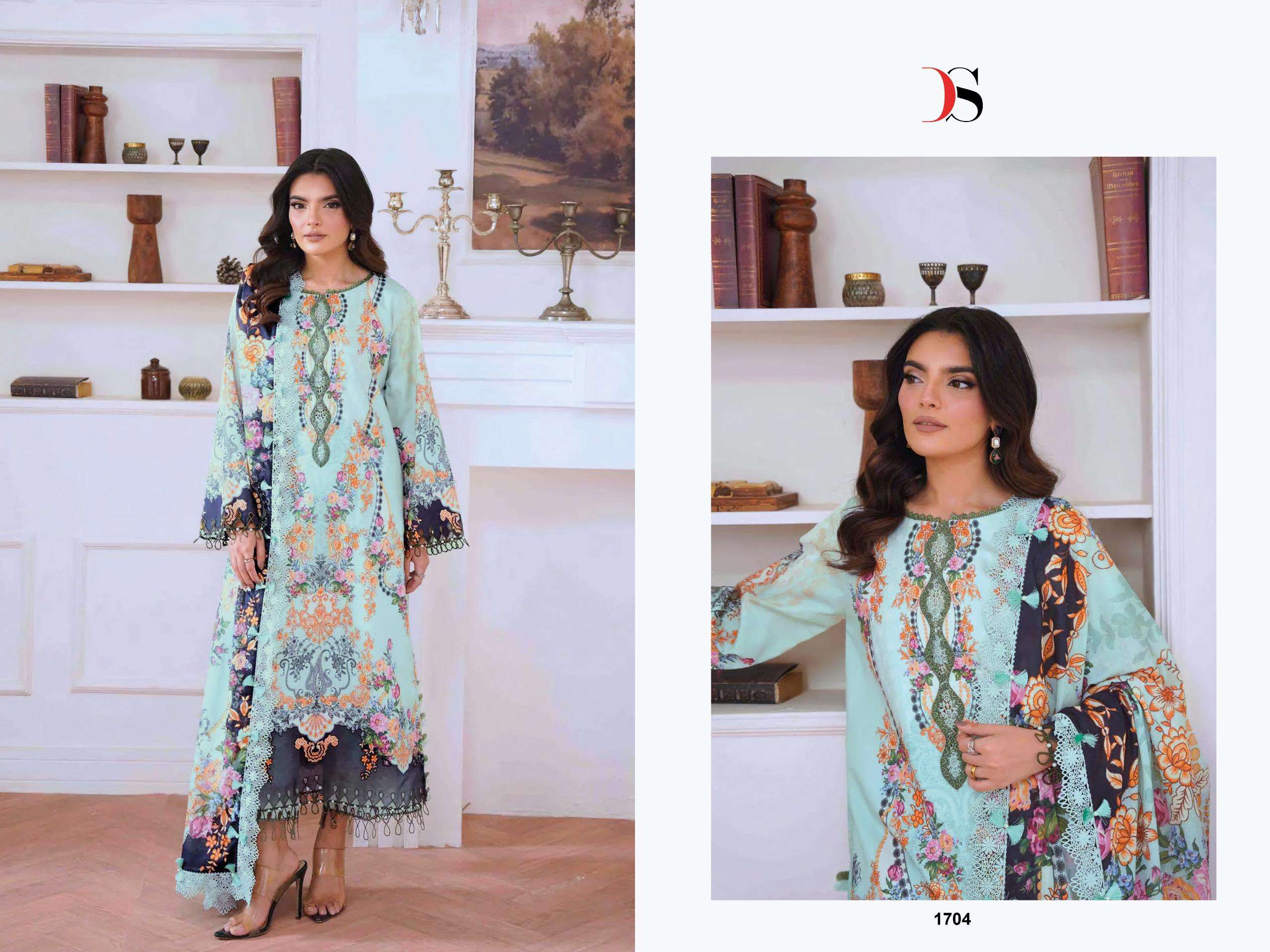 DEEPSY SUITS JADE JAL INSERT VOL 3 COTTON PATCH EMBROIDERY WORK SALWAR KAMEEZ