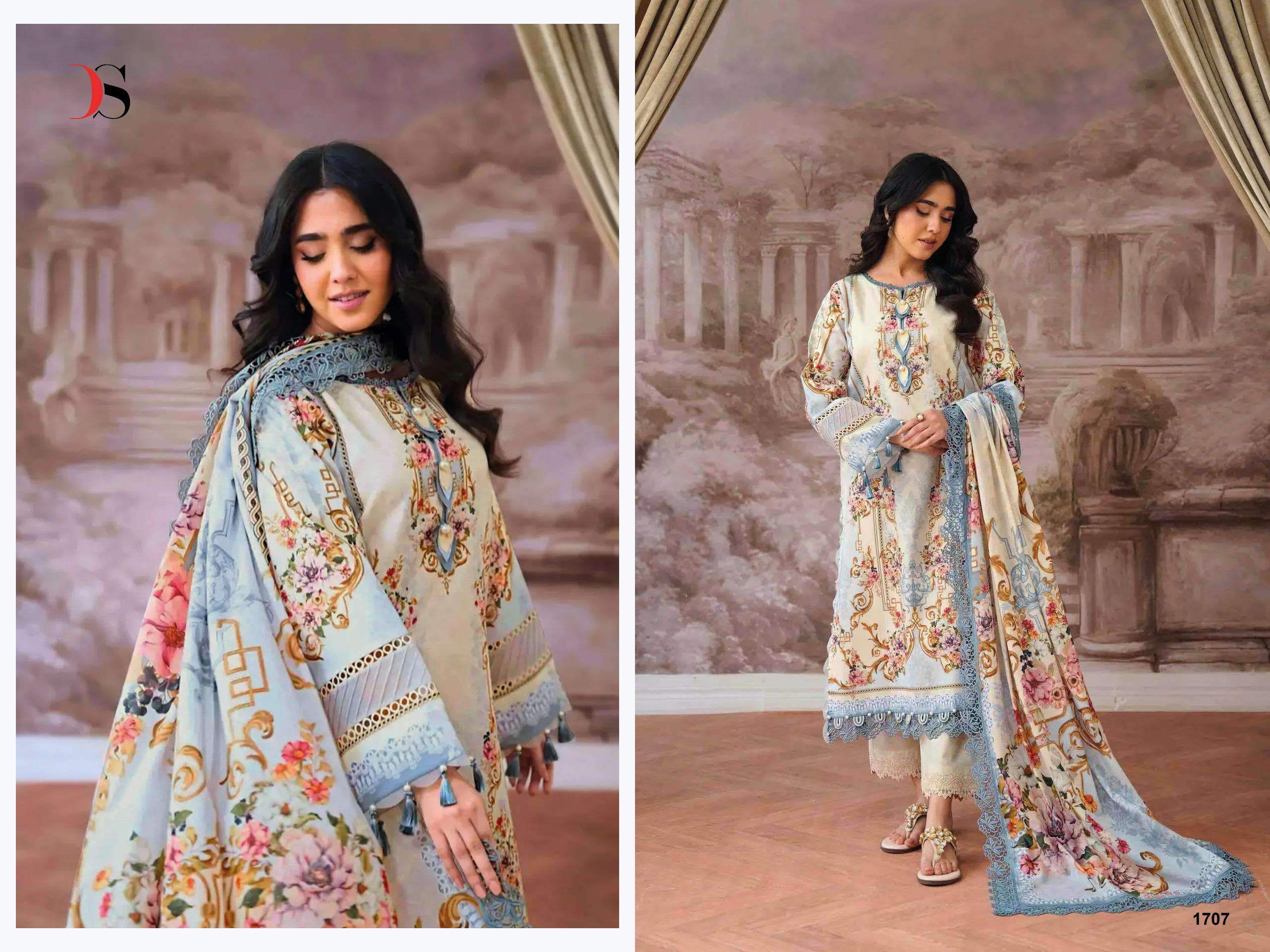 DEEPSY SUITS JADE JAL INSERT VOL 3 COTTON PATCH EMBROIDERY WORK SALWAR KAMEEZ