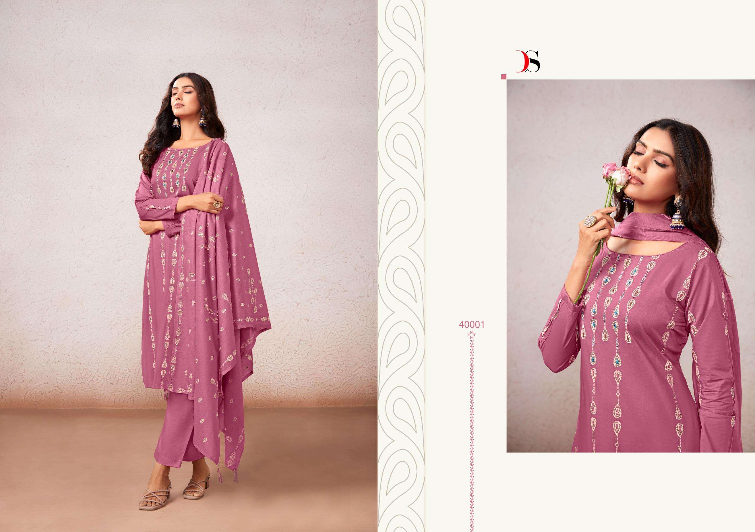 DEEPSY SUITS KASTI COTTON WITH HAND EMBROIDERY DESIGNER WORK SUIT