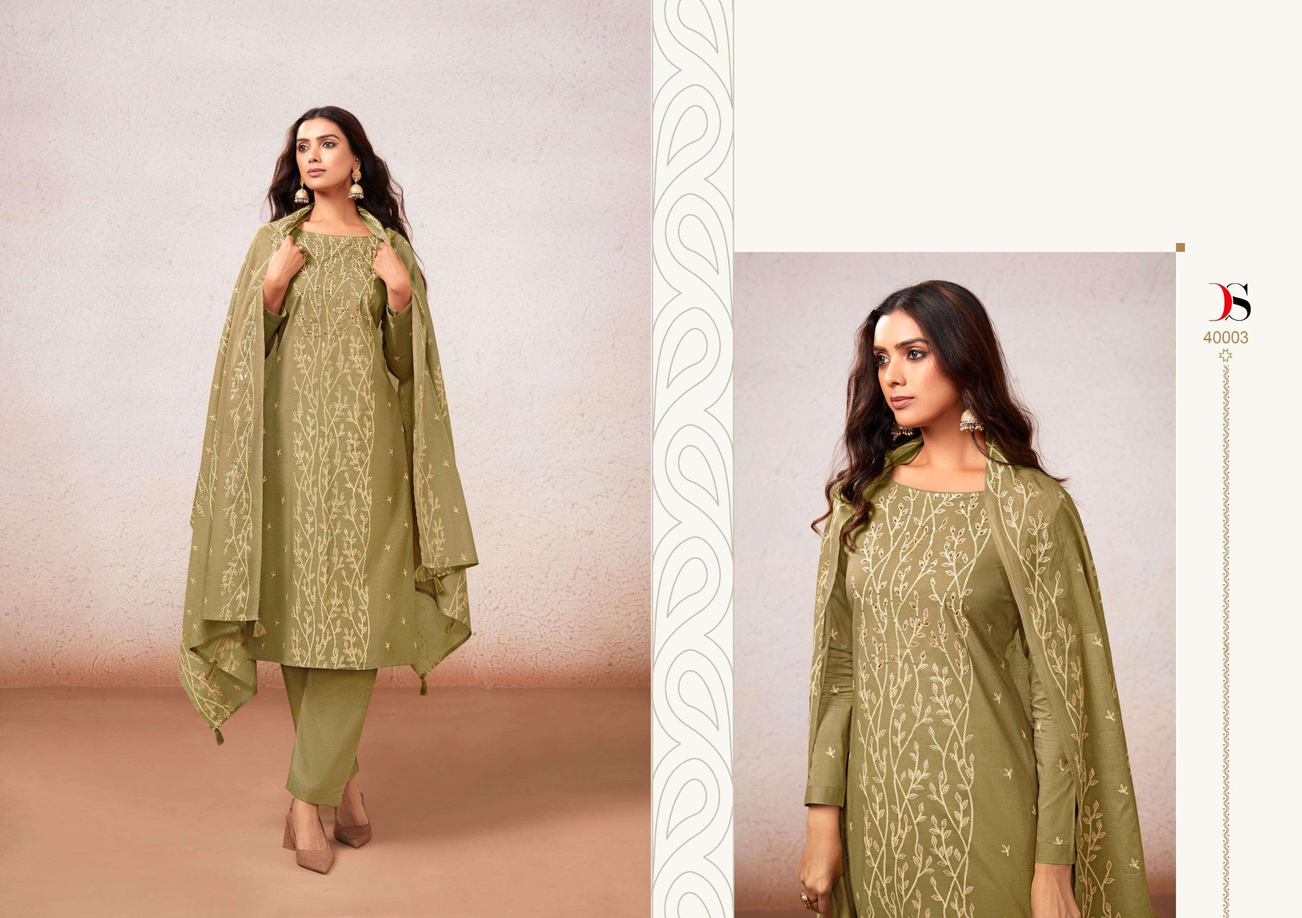 DEEPSY SUITS KASTI COTTON WITH HAND EMBROIDERY DESIGNER WORK SUIT