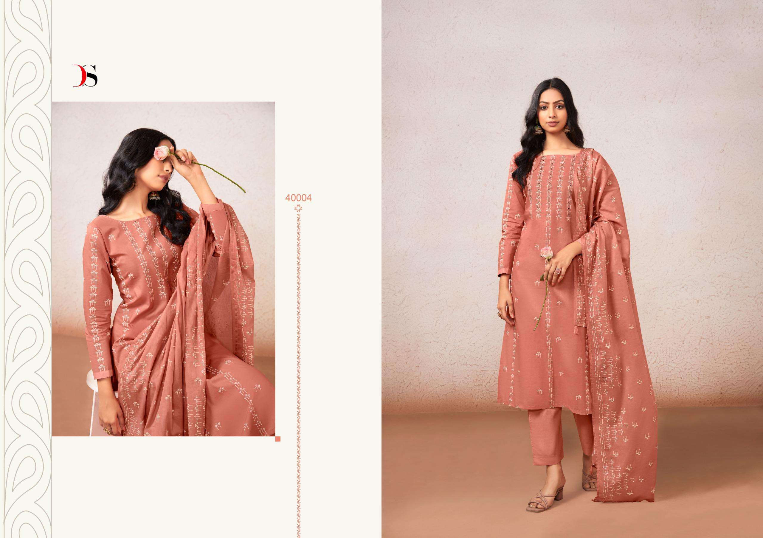 DEEPSY SUITS KASTI COTTON WITH HAND EMBROIDERY DESIGNER WORK SUIT
