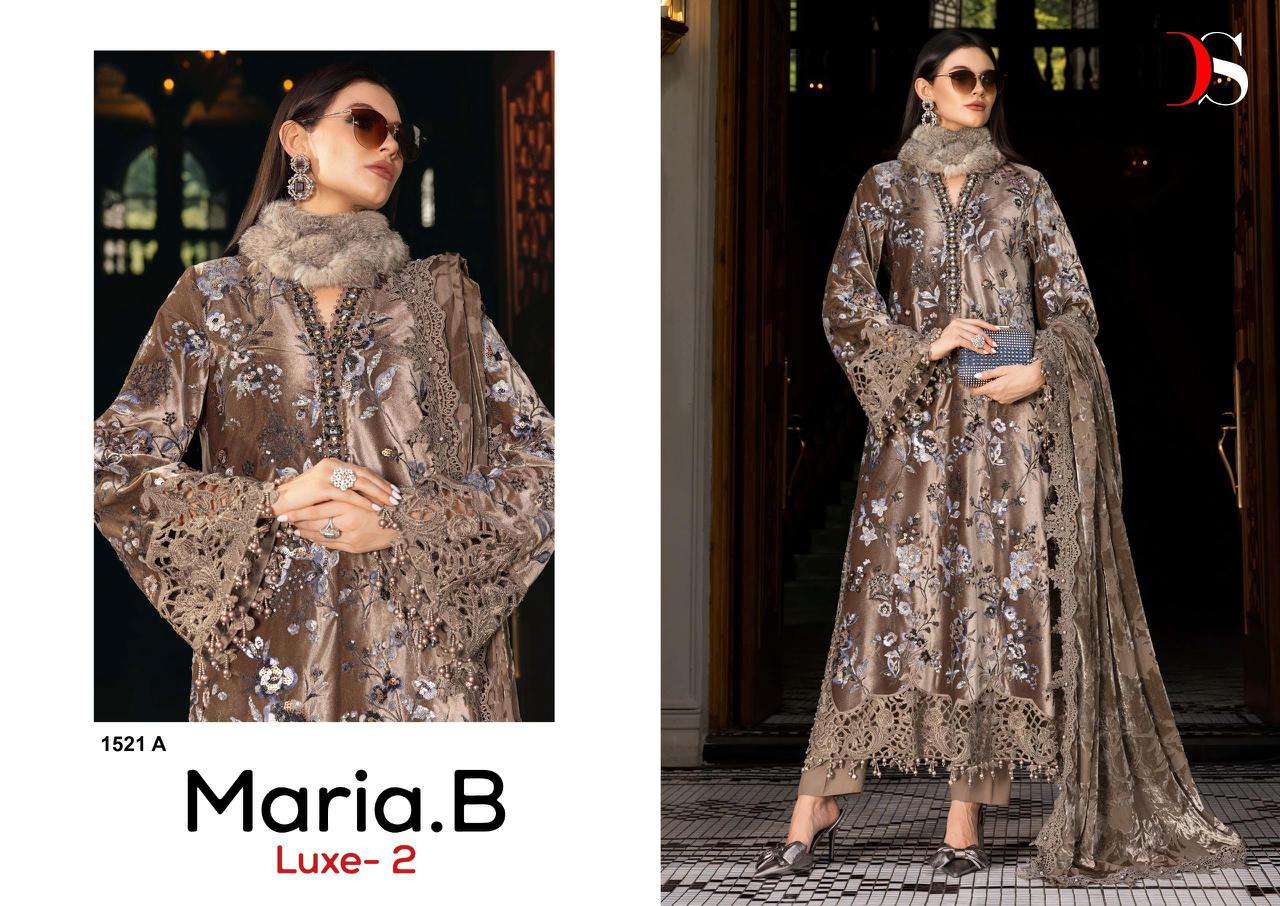 DEEPSY SUITS MARIA B LUXE VOL 2 HIT DESIGN 1521 VISCOSE EMBROIDERY DESIGNER SUIT	
