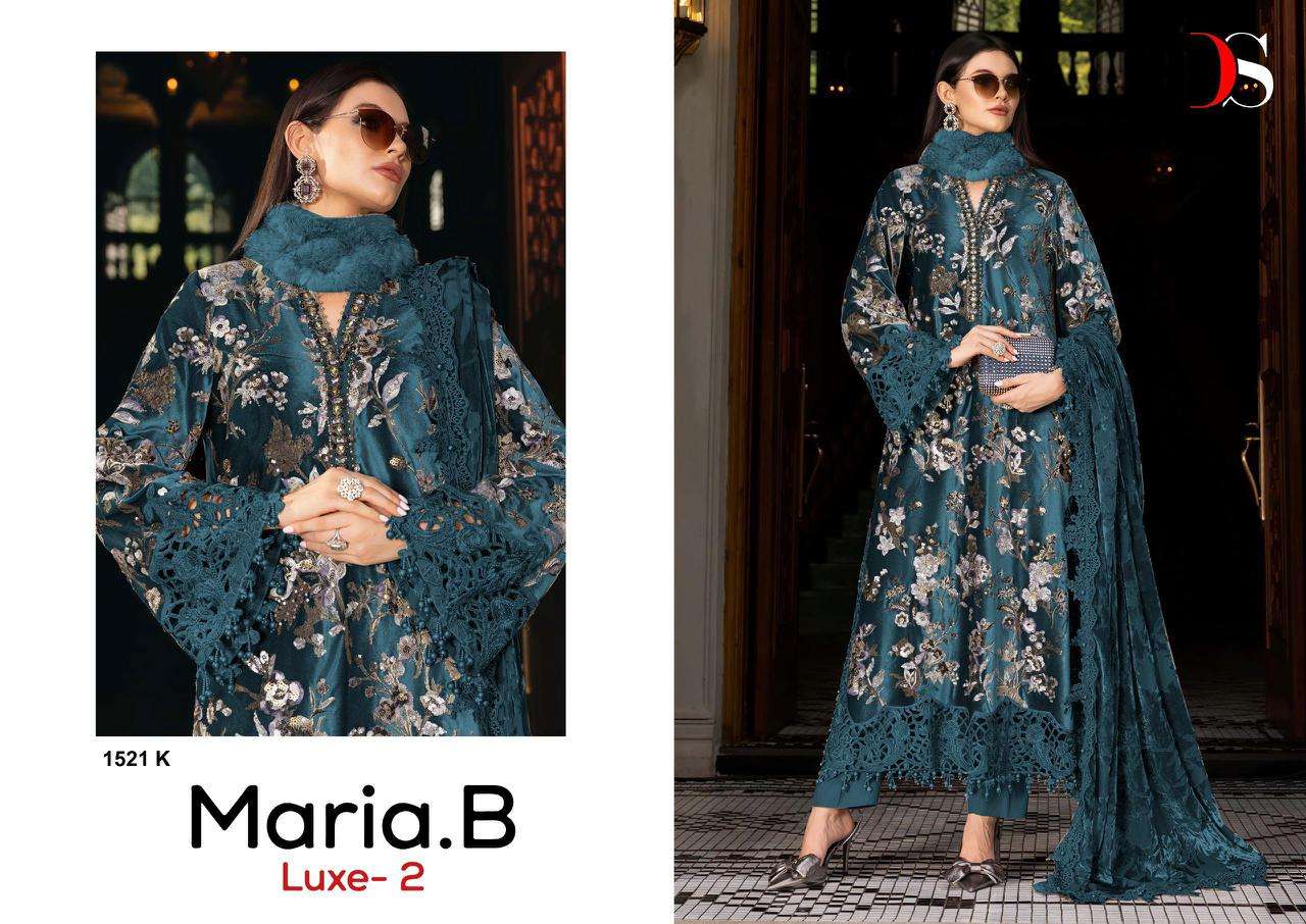 DEEPSY SUITS MARIA B LUXE VOL 2 HIT DESIGN 1521 VISCOSE EMBROIDERY DESIGNER SUIT	