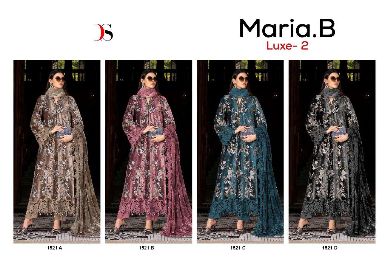 DEEPSY SUITS MARIA B LUXE VOL 2 HIT DESIGN 1521 VISCOSE EMBROIDERY DESIGNER SUIT	