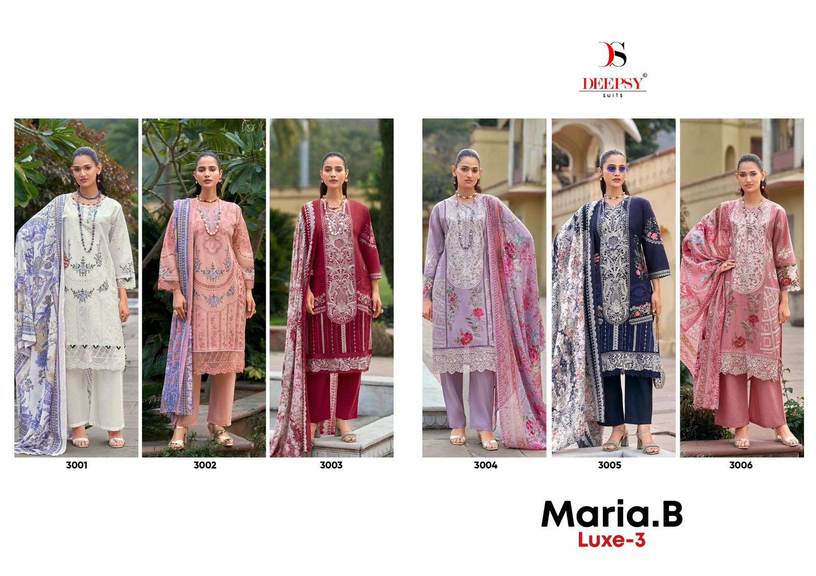 DEEPSY SUITS MARIAB LUXE VOL 3 COTTON HEAVY EMBROIDERY DESIGNER PAKISTANI SUIT