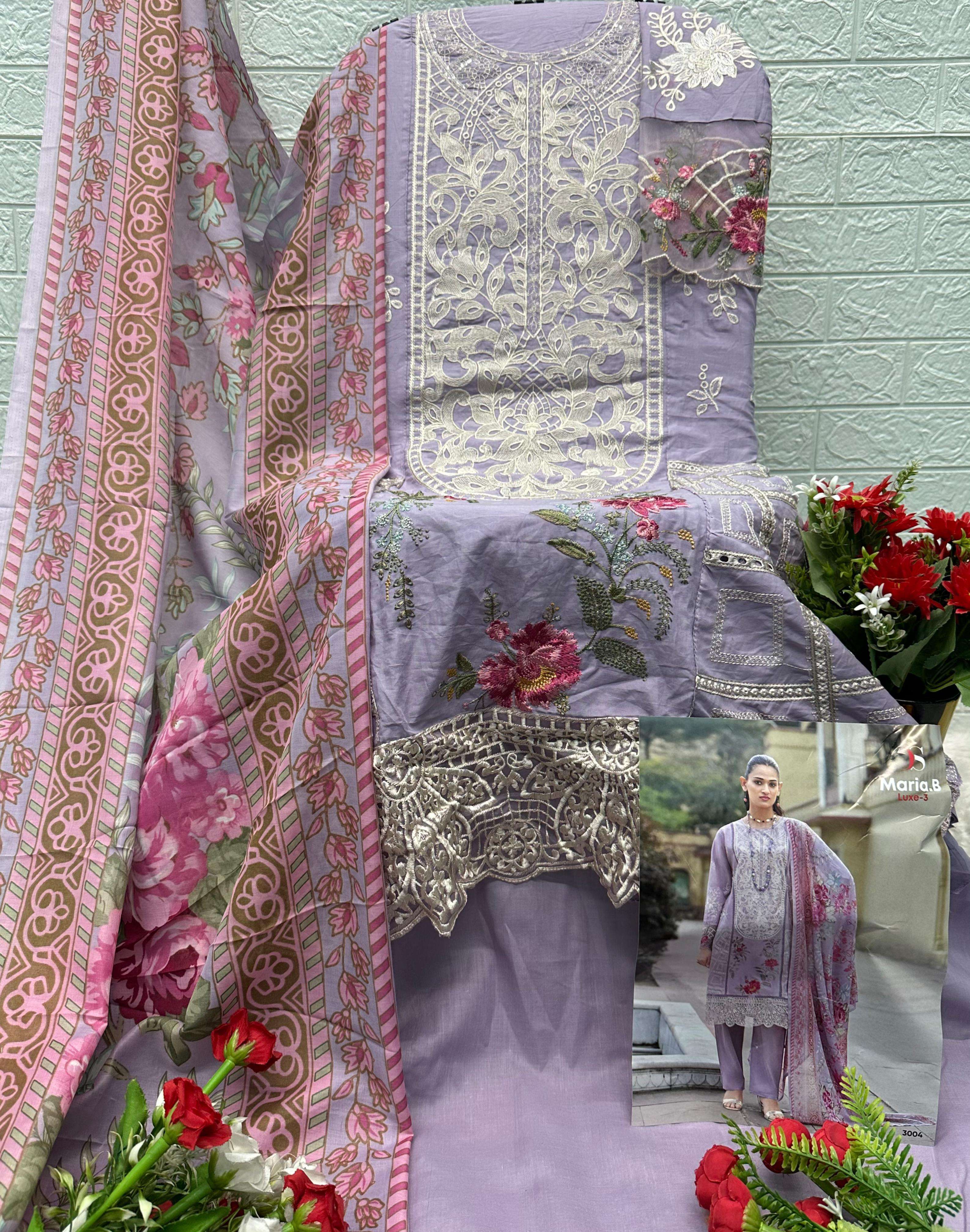 DEEPSY SUITS MARIAB LUXE VOL 3 COTTON HEAVY EMBROIDERY DESIGNER PAKISTANI SUIT