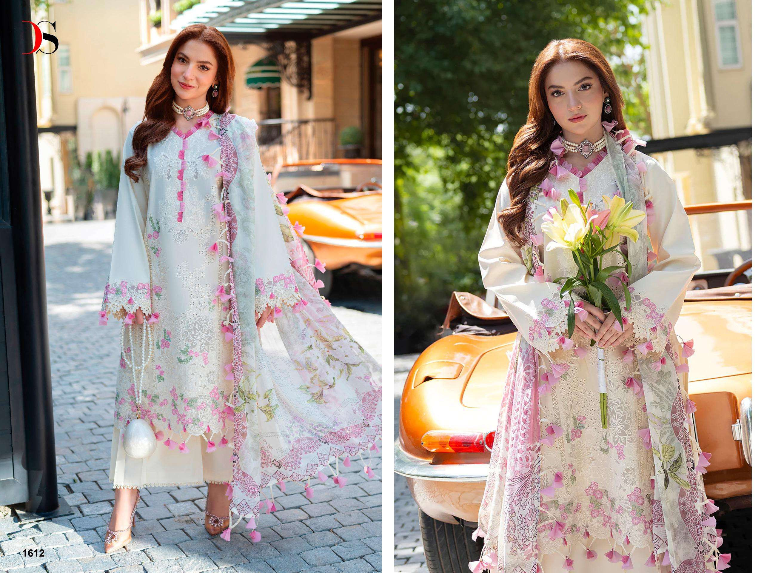 DEEPSY SUITS OMBRE STRALET COTTON EMBROIDERY DESIGNER PAKISTANI SUIT