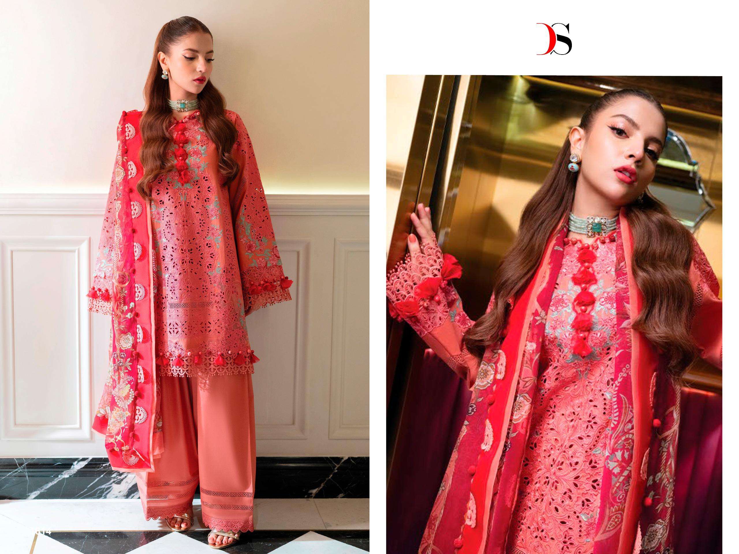 DEEPSY SUITS OMBRE STRALET COTTON EMBROIDERY DESIGNER PAKISTANI SUIT