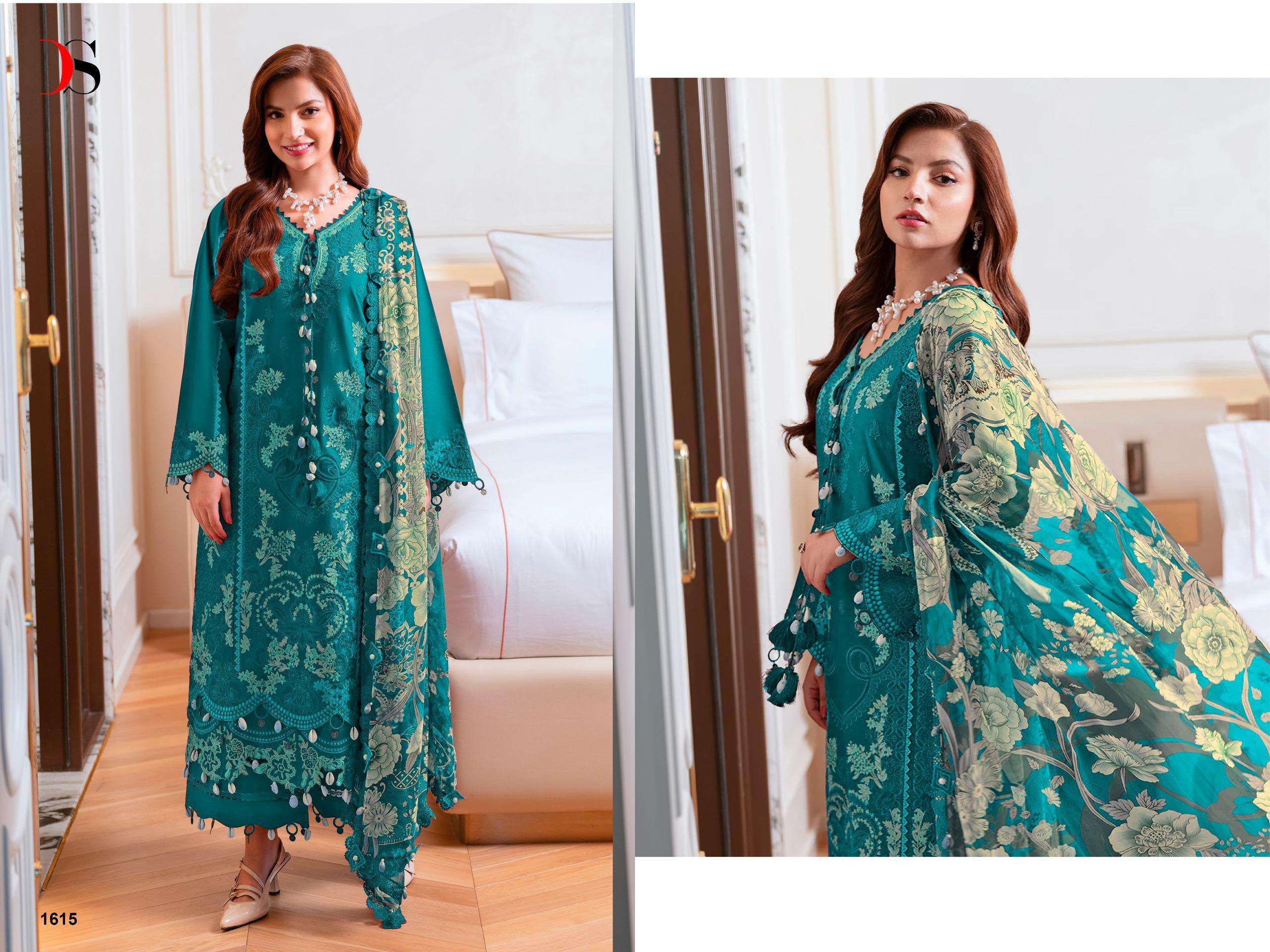 DEEPSY SUITS OMBRE STRALET COTTON EMBROIDERY DESIGNER PAKISTANI SUIT