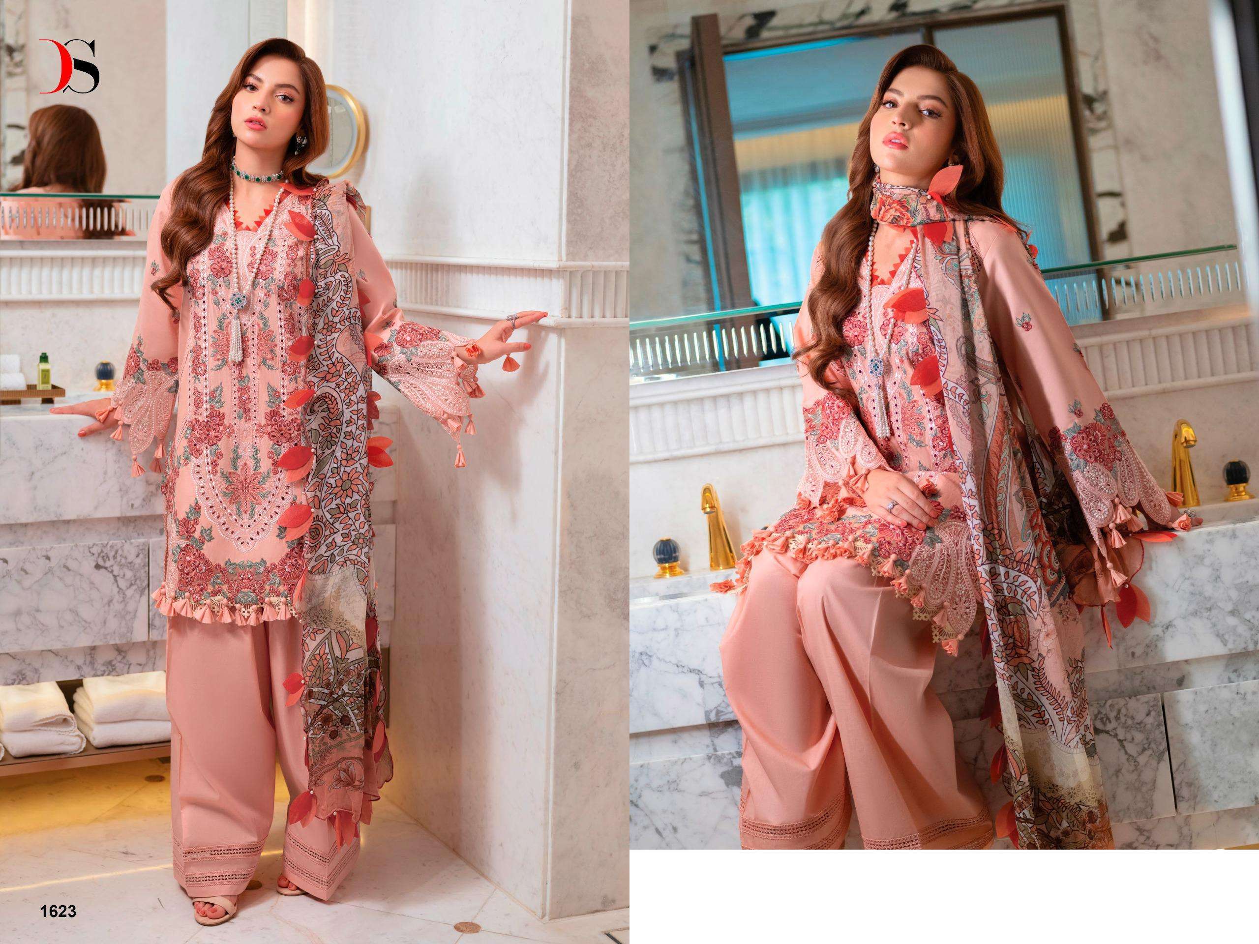 DEEPSY SUITS OMBRE STRALET VOL 2 COTTON EMBROIDERY DESIGNER PAKISTANI SUIT
