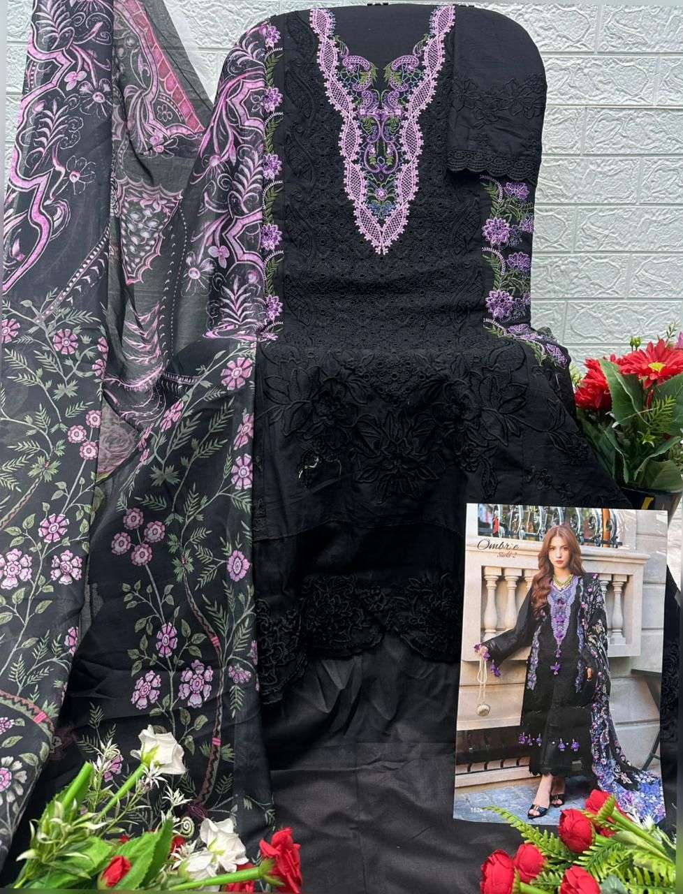 DEEPSY SUITS OMBRE STRALET VOL 2 COTTON EMBROIDERY DESIGNER PAKISTANI SUIT