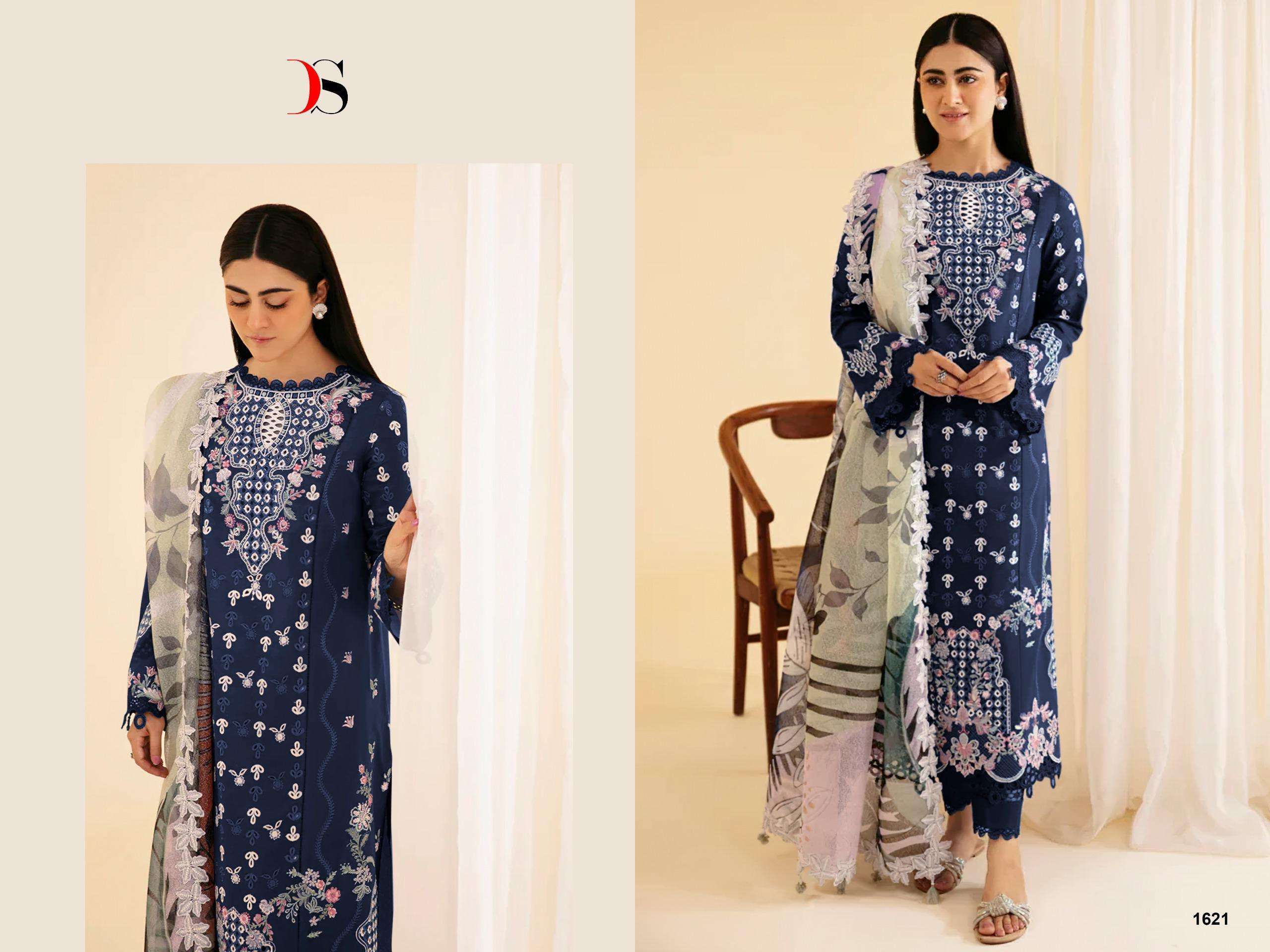 DEEPSY SUITS QALAMKAR LAWN 26 COTTON EMBROIDERY DESIGNER WORK SUIT