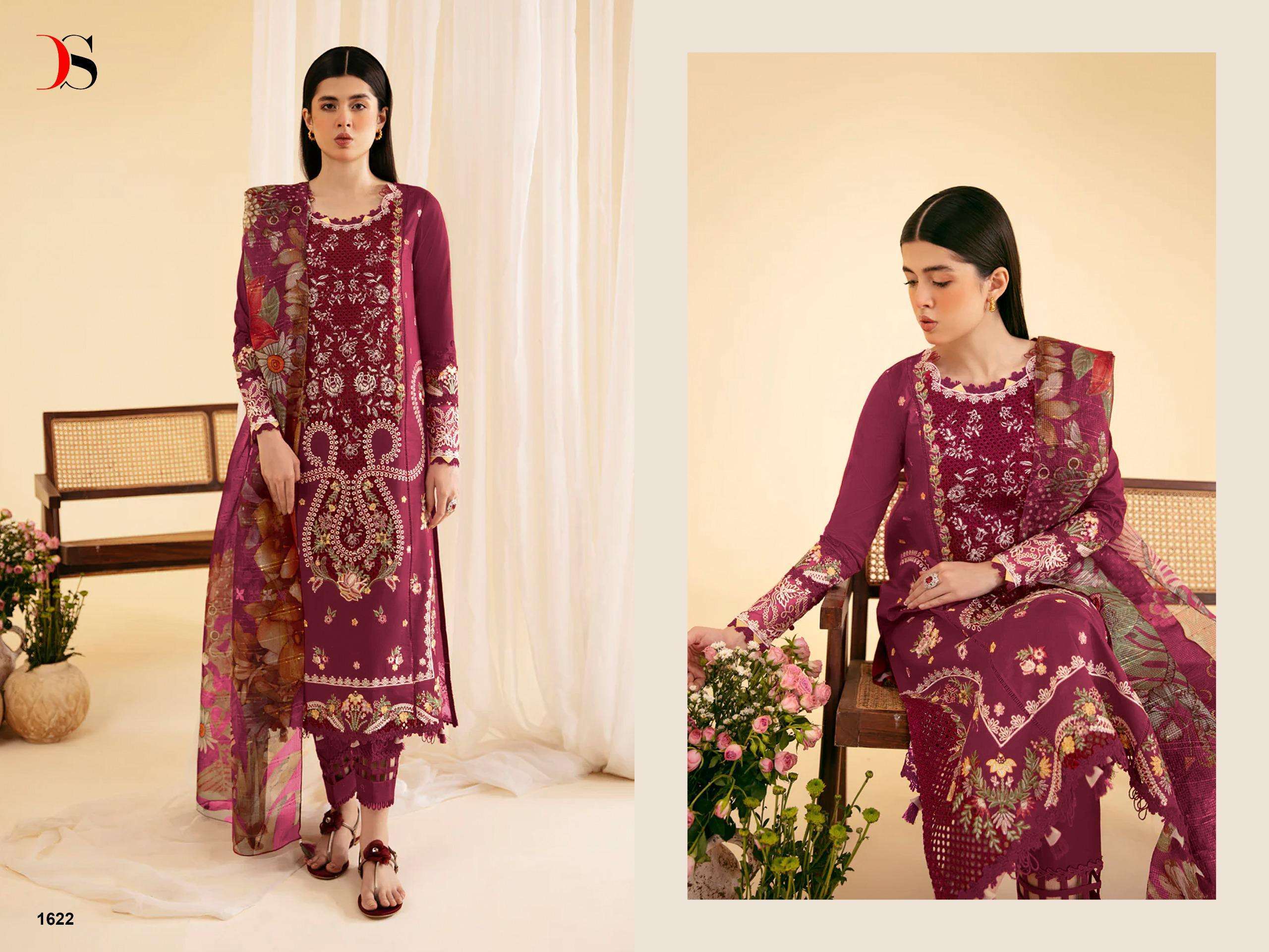 DEEPSY SUITS QALAMKAR LAWN 26 COTTON EMBROIDERY DESIGNER WORK SUIT