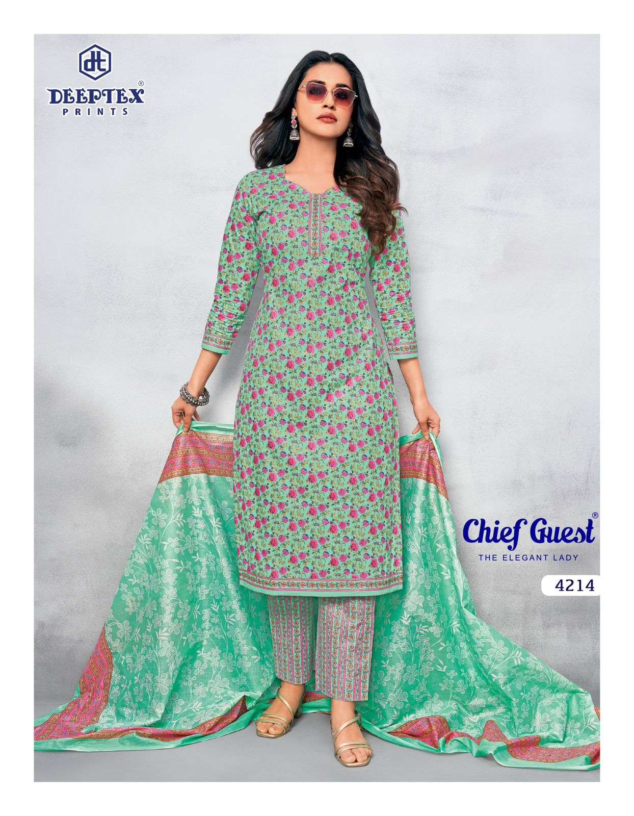 DEEPTEX PRINTS CHIEF GUEST VOL 42 COTTON PRINTED SALWAR SUIT	