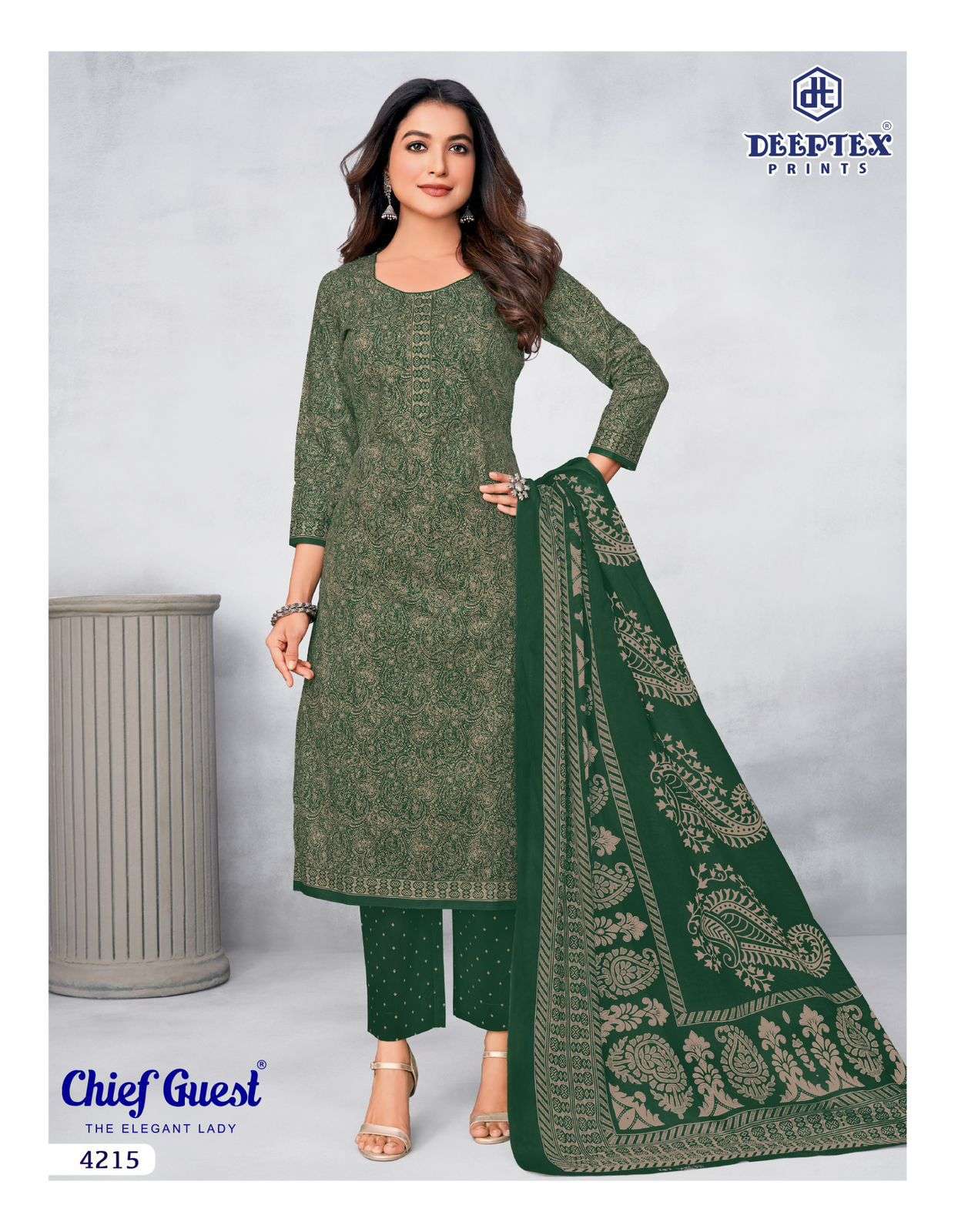 DEEPTEX PRINTS CHIEF GUEST VOL 42 COTTON PRINTED SALWAR SUIT	